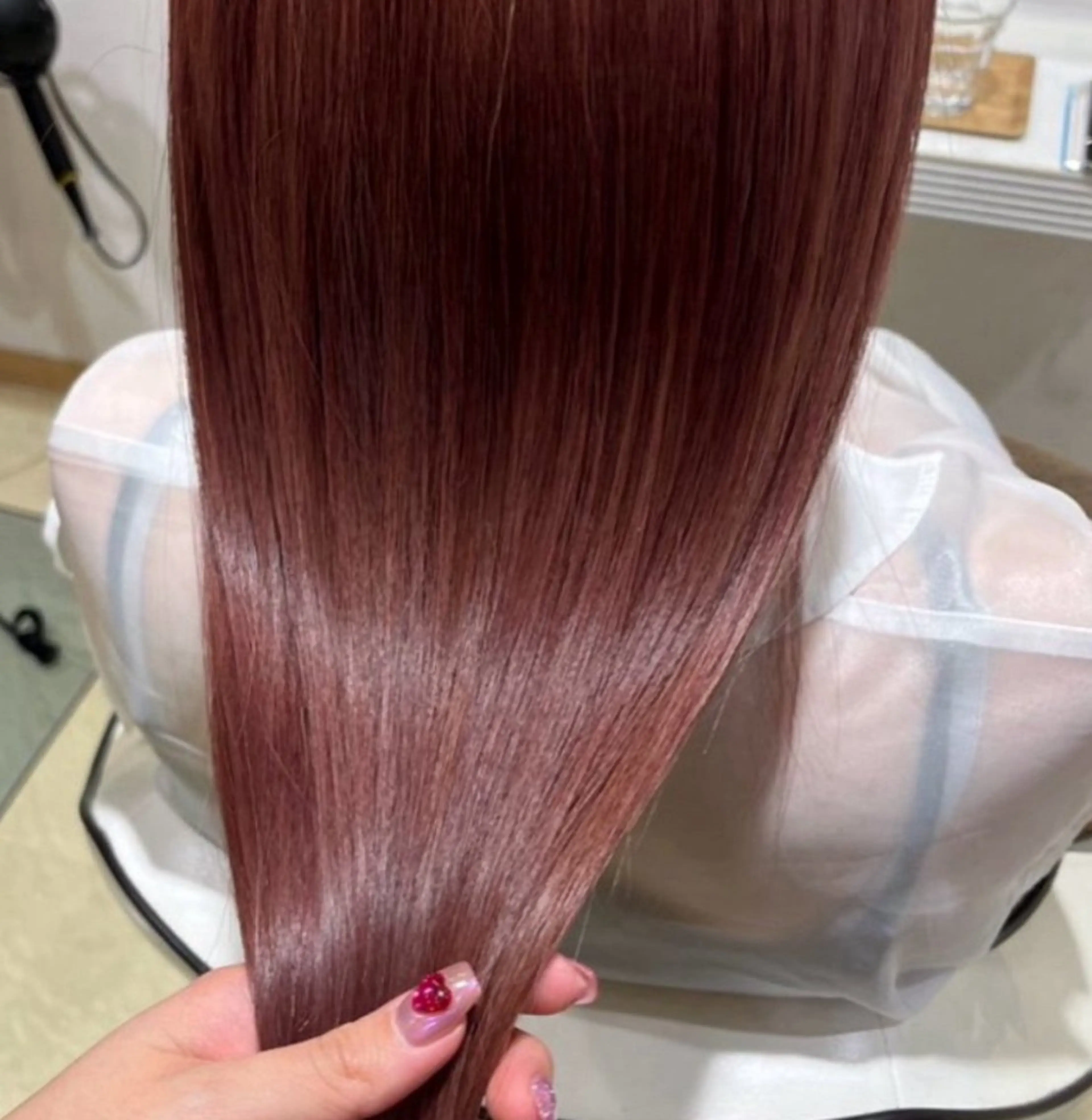 ロング カラー ケアカラー 髪質改善 ロング トリートメント 透明感カラー/ くびれヘア/ユウユのヘアスタイル