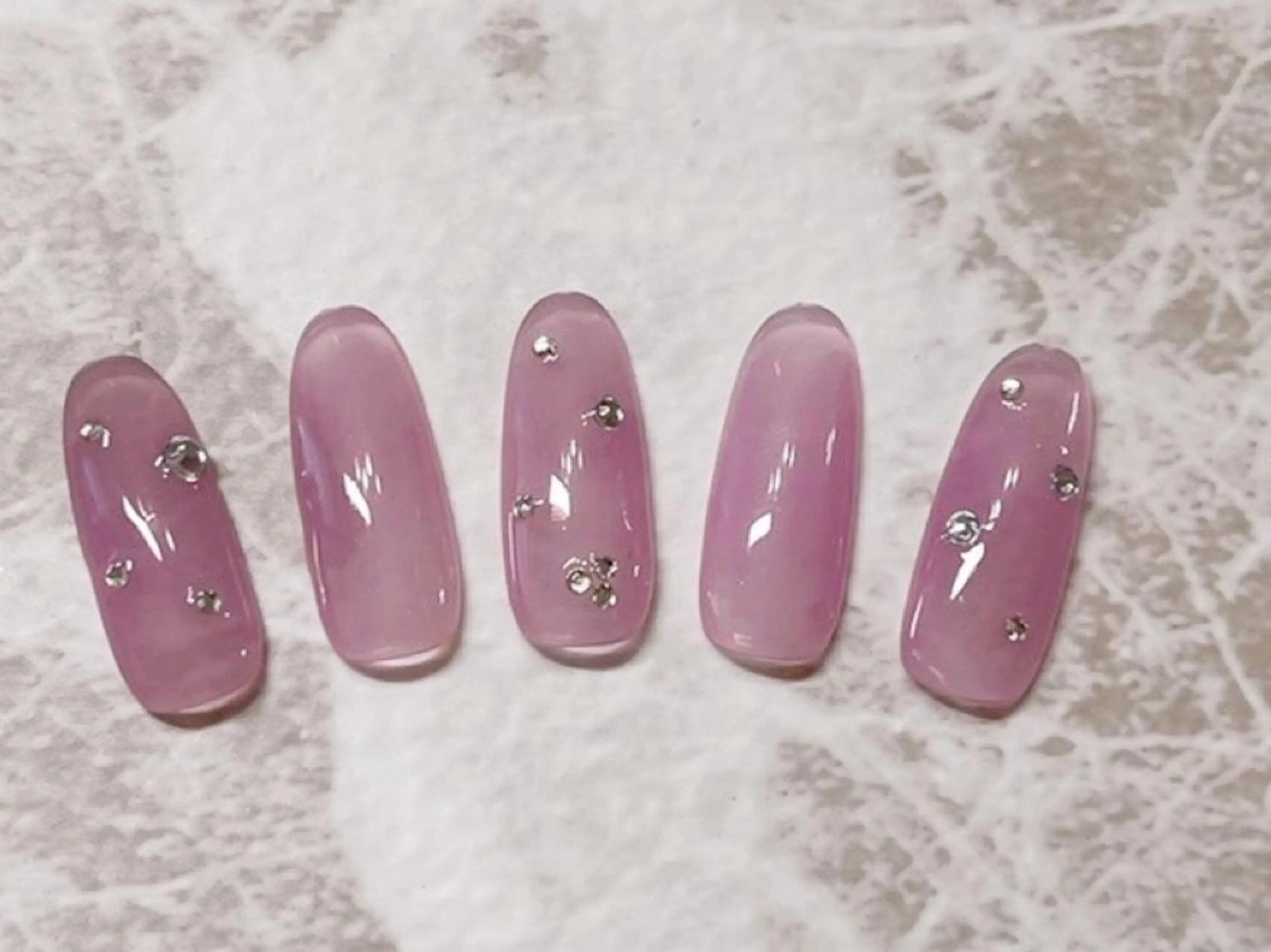 ネイル ハンドネイル マジック ミラーのネイルデザイン