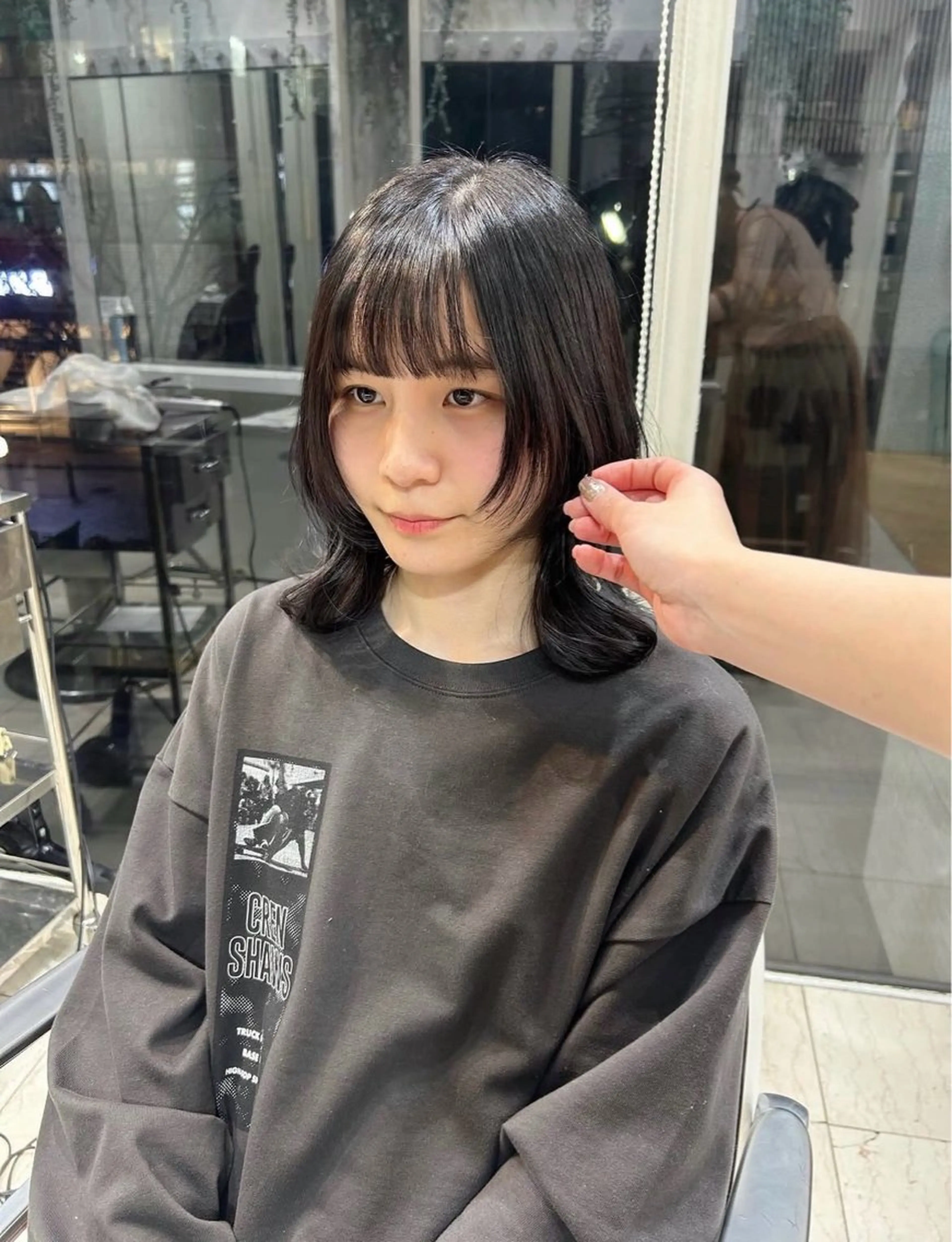 ショート カラー ヘアカラー ありむらもえ/ 透明感カラーのヘアスタイル