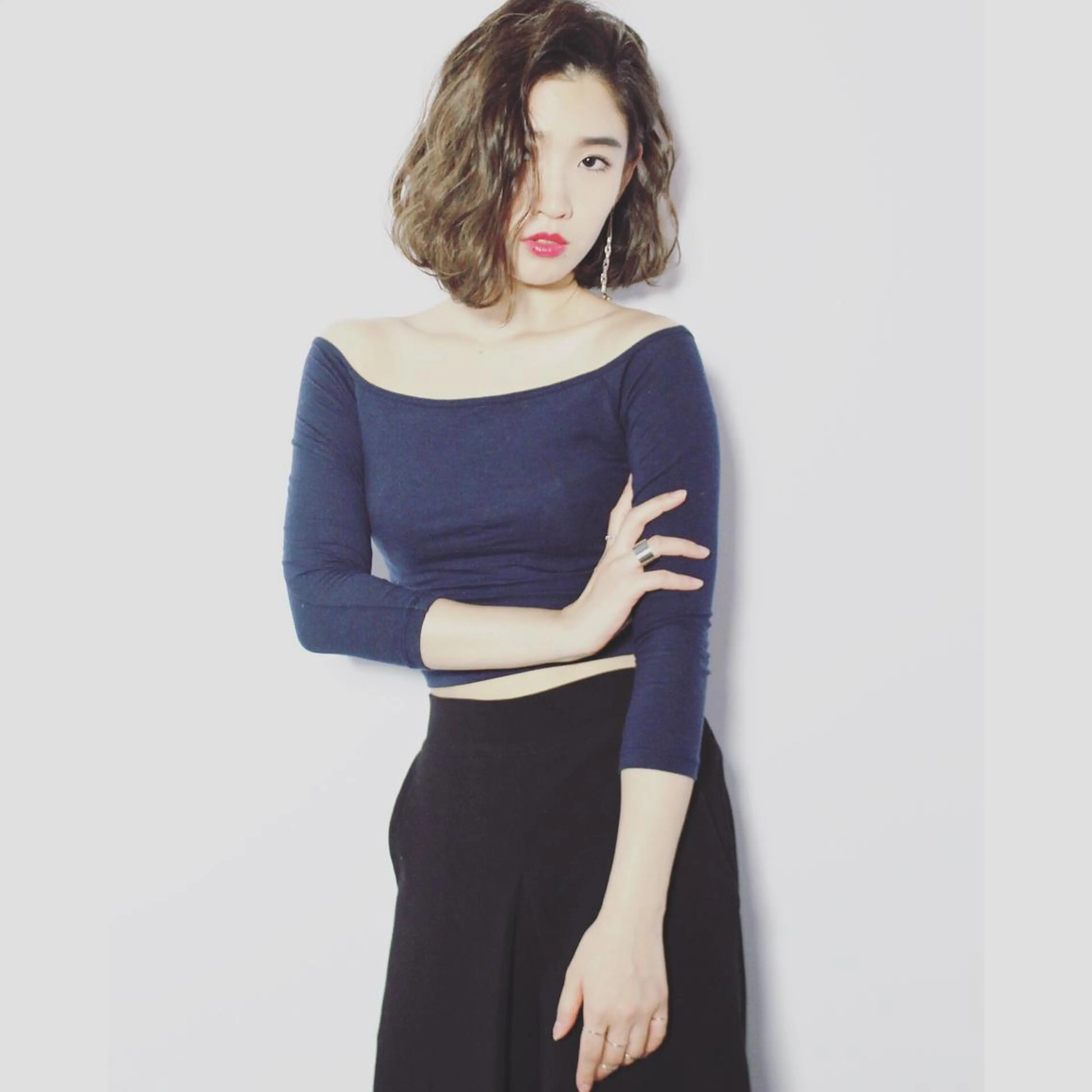 ショート ミディアム カラー パーマ 永田 崇のヘアスタイル