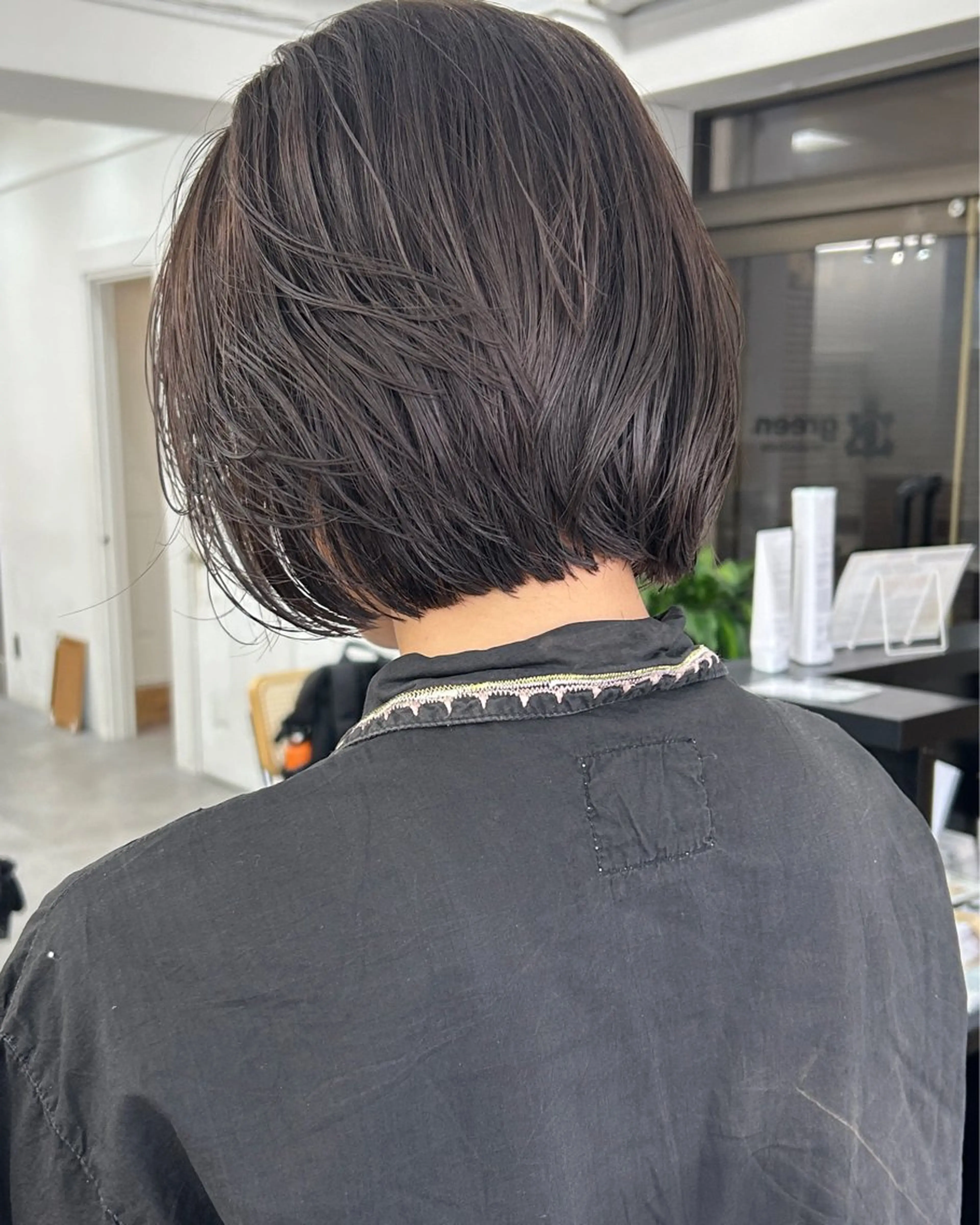 ミディアム カラー レイヤーボブ/ 艶カラー/サナ🌼のヘアスタイル