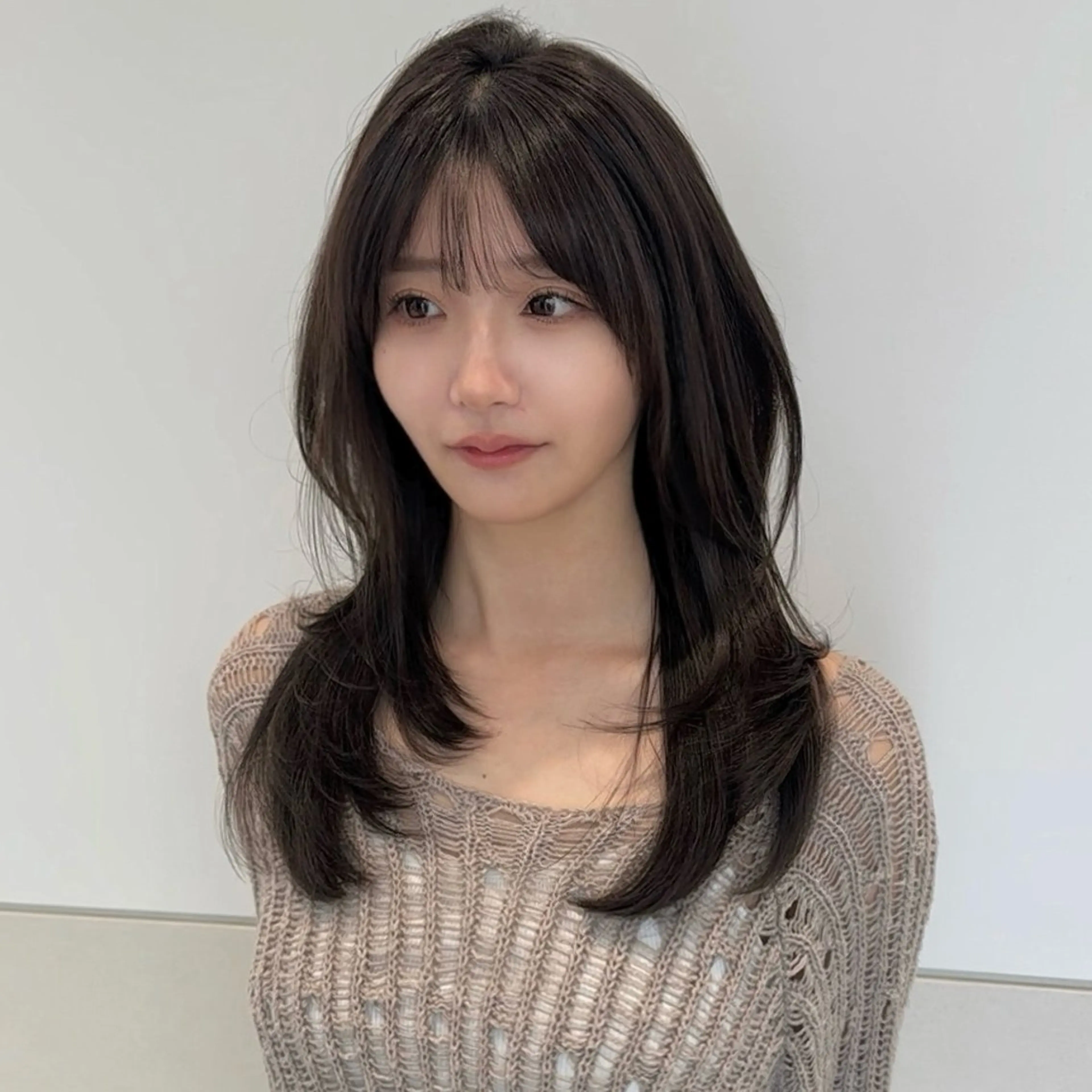 セミロング カラー 本場の韓国ヘア 🇰🇷 中尾 崇人のヘアスタイル