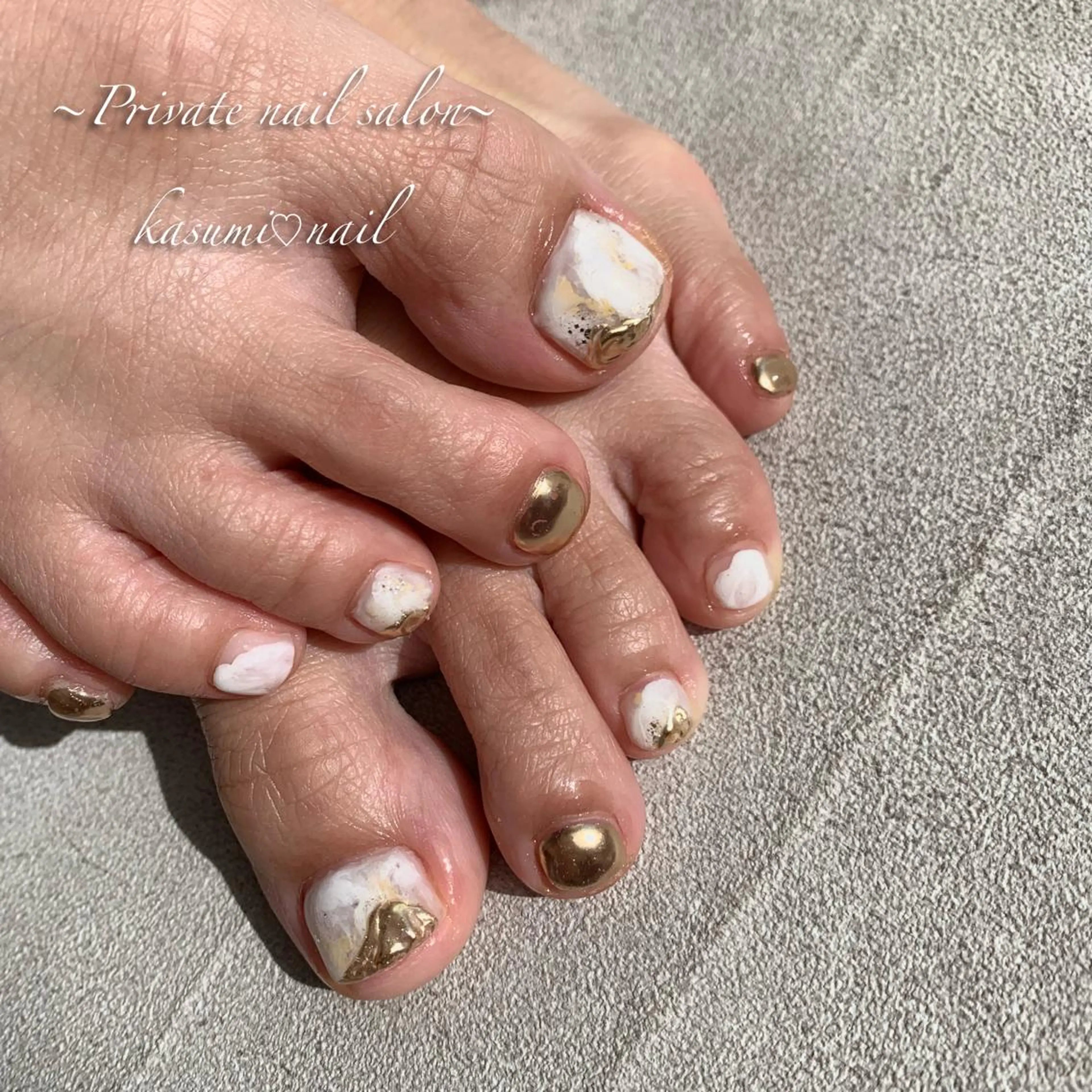 ネイル アートネイル ラメ(グリッター) マグネットネイル ミラーネイル ニュアンスネイル KASUMI♡ Nailのネイルデザイン