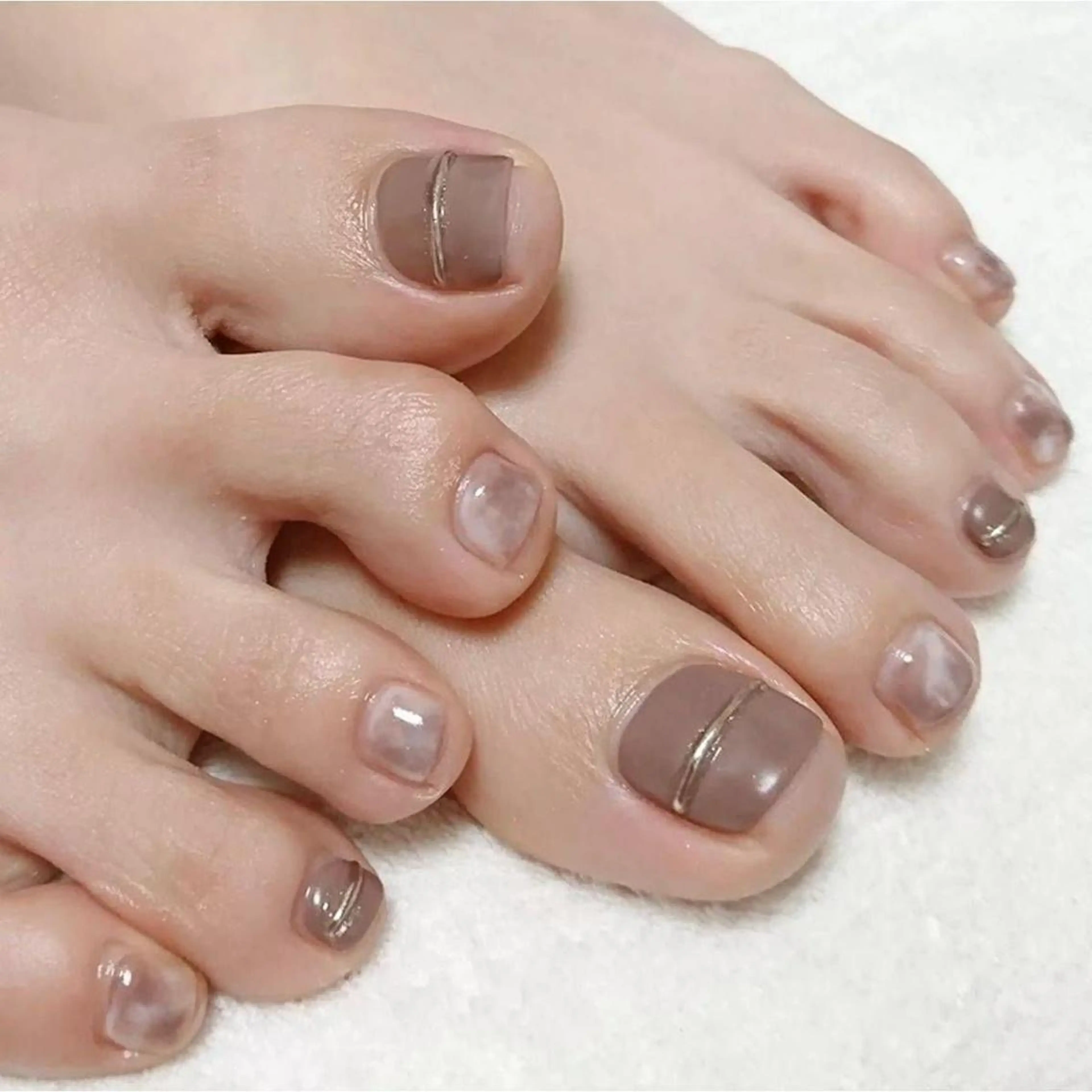 ネイル 長さ出し フレンチネイル グラデーション 卒業式 マグネットネイル MIHANA YUKIのネイルデザイン