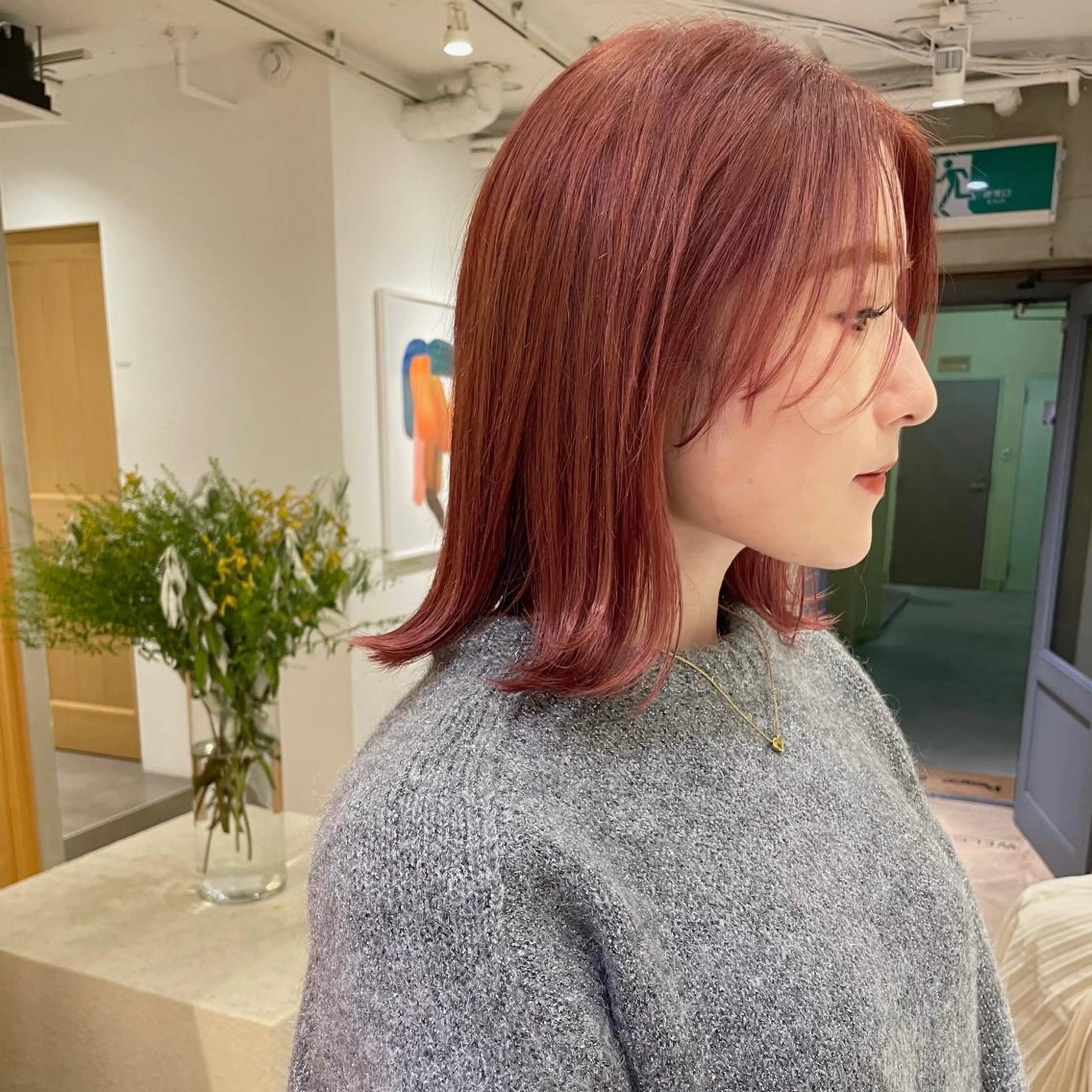 ショート カラー ブリーチ ケアブリーチ ダブルカラー ハイライトカラー ハイトーンカラー 髪質改善/ボブ 🌻Mutsumiのヘアスタイル