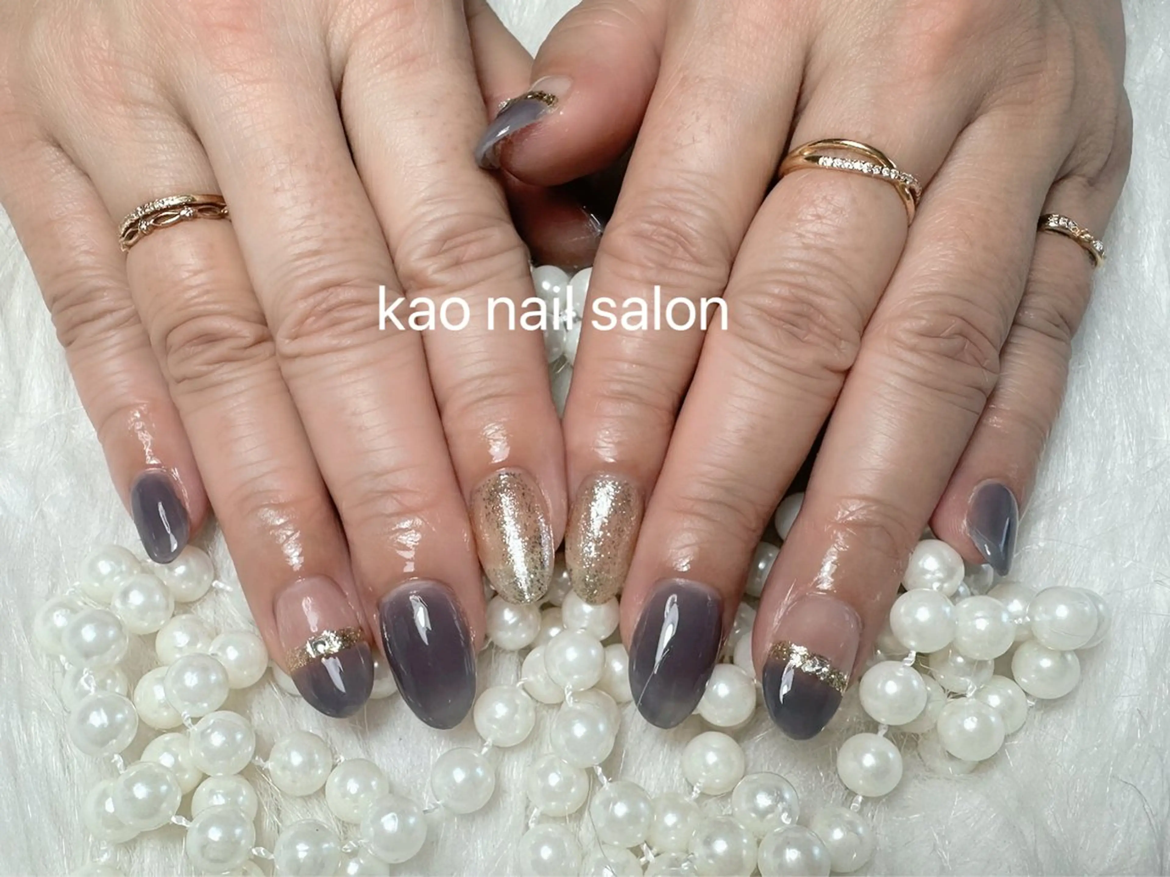 ネイル kao nail マグネット/長さだしのネイルデザイン