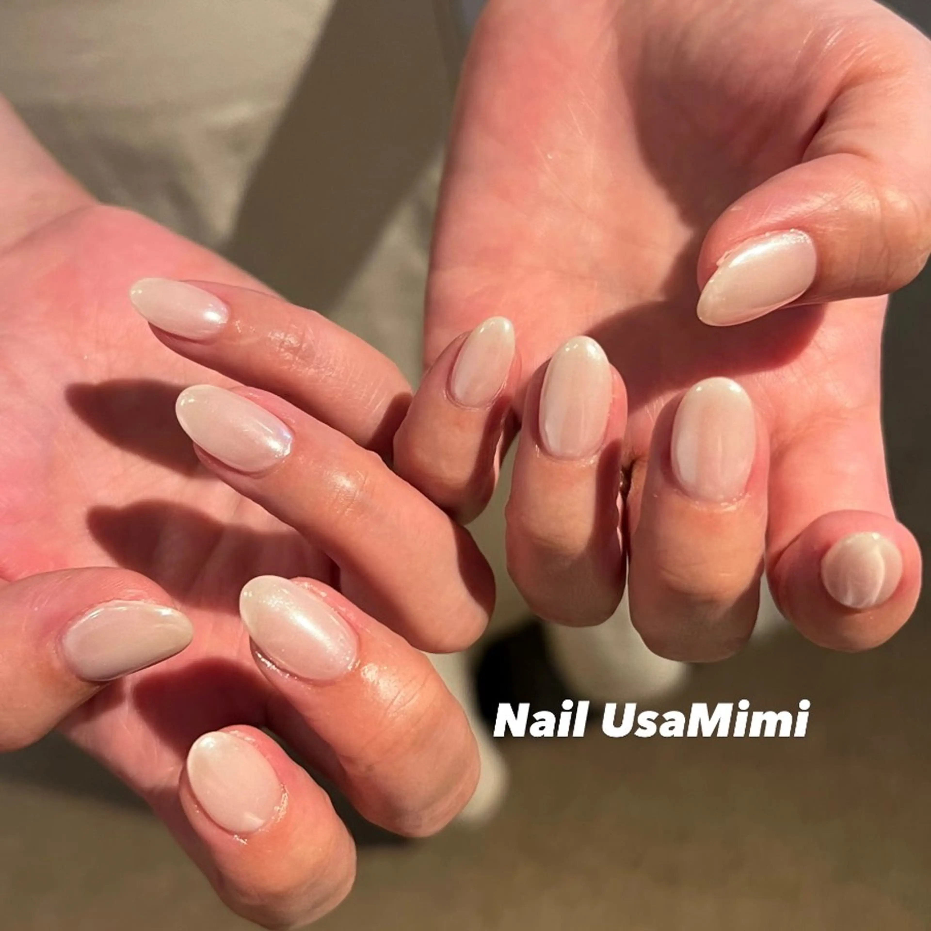ネイル オーロラネイル フットネイル ジェルネイル 氷ネイル・うるうるネイル キラキラネイル 本町ネイルNail UsaMimiのネイルデザイン