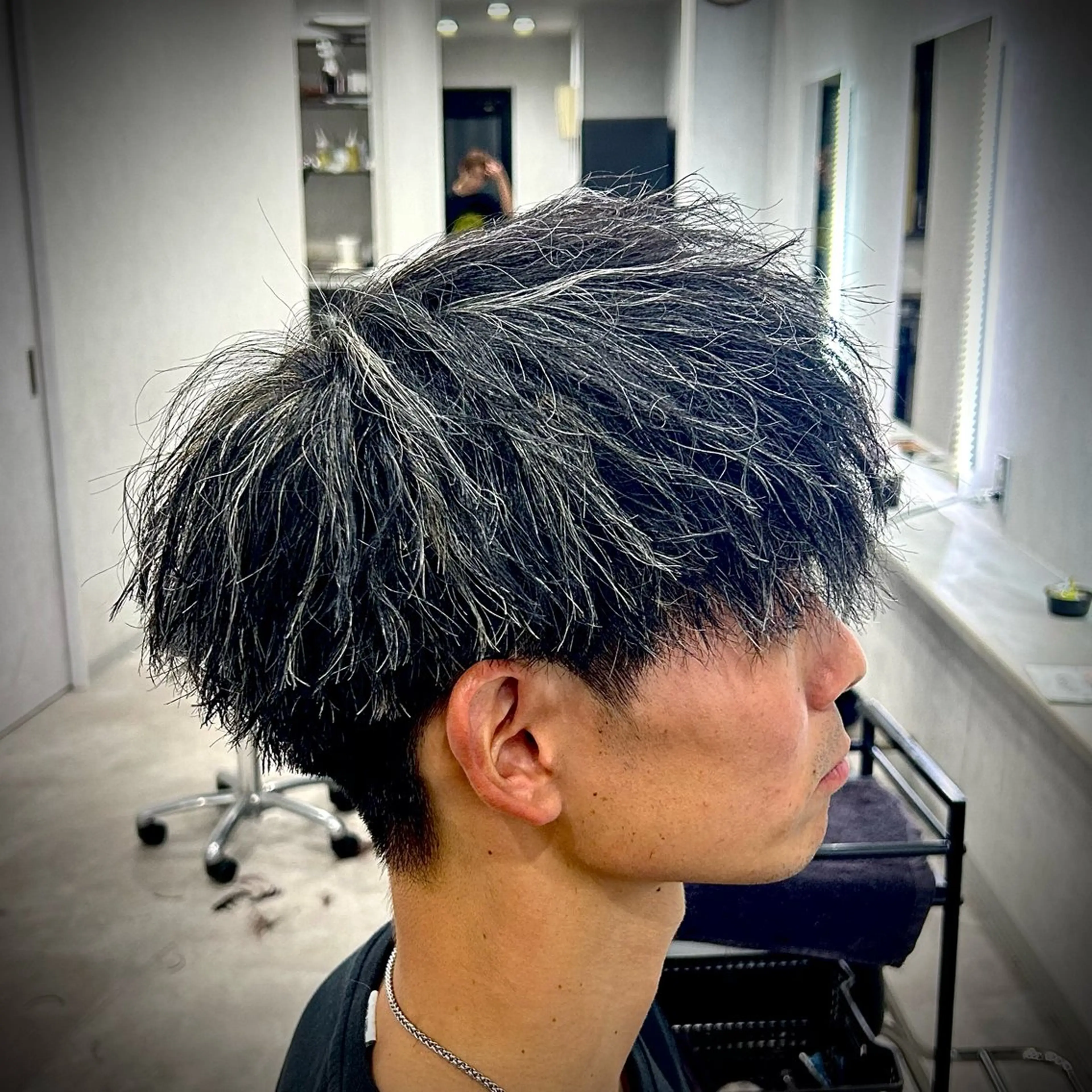 メンズ メンズメッシュ カット ヘアカラー パーマ 🔥EDEN春日部パ ーマ特化SHOTAのヘアスタイル