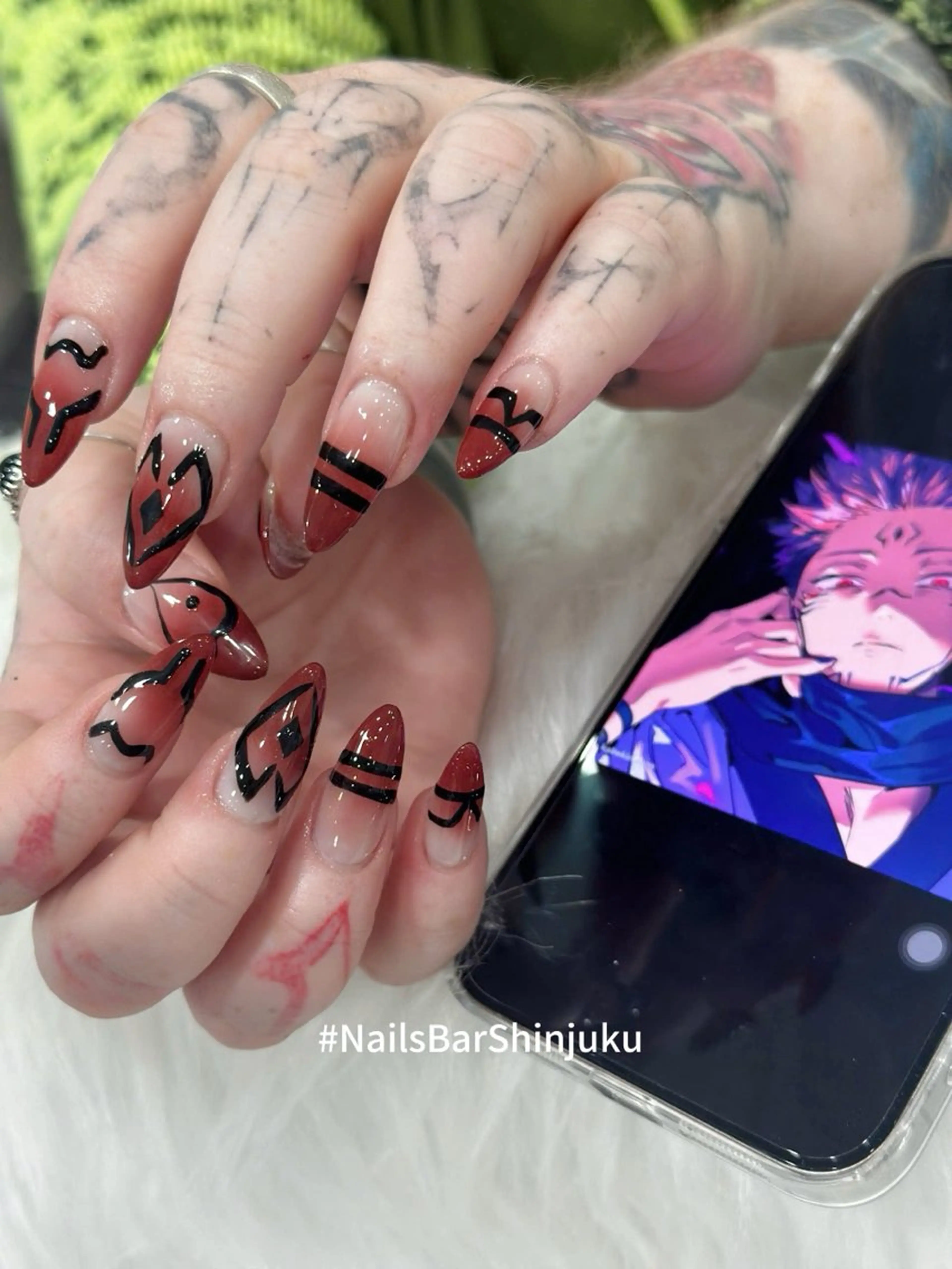 ネイル 長さ出し フレンチネイル ジェルネイル 韓国ネイル ロングネイル ハンドネイル NAILS BAR SHINJUKUのネイルデザイン