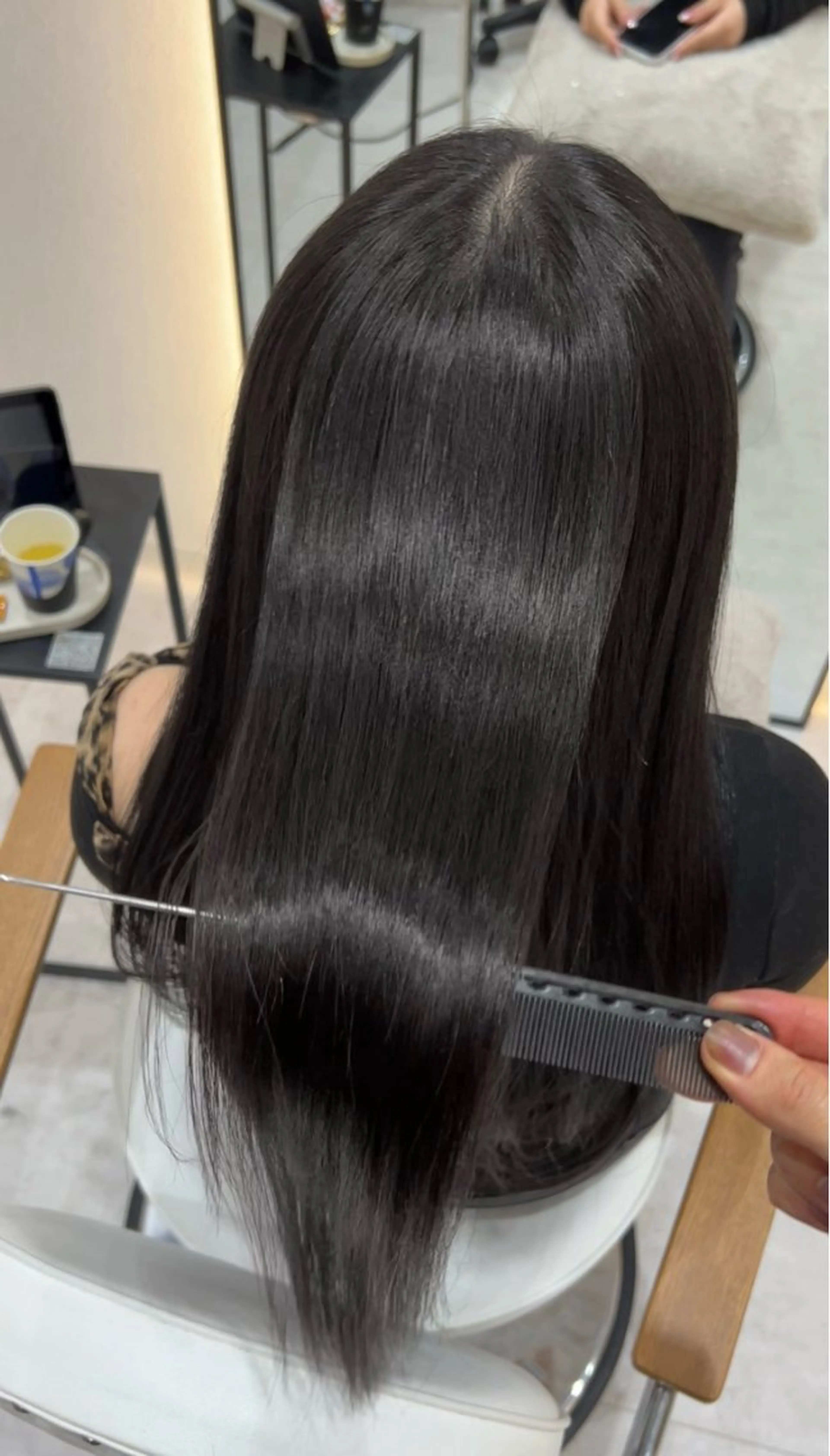 ロング ヘアカラー トリートメント 学生人気No1🩶 韓国風/艶髪/輝士のヘアスタイル