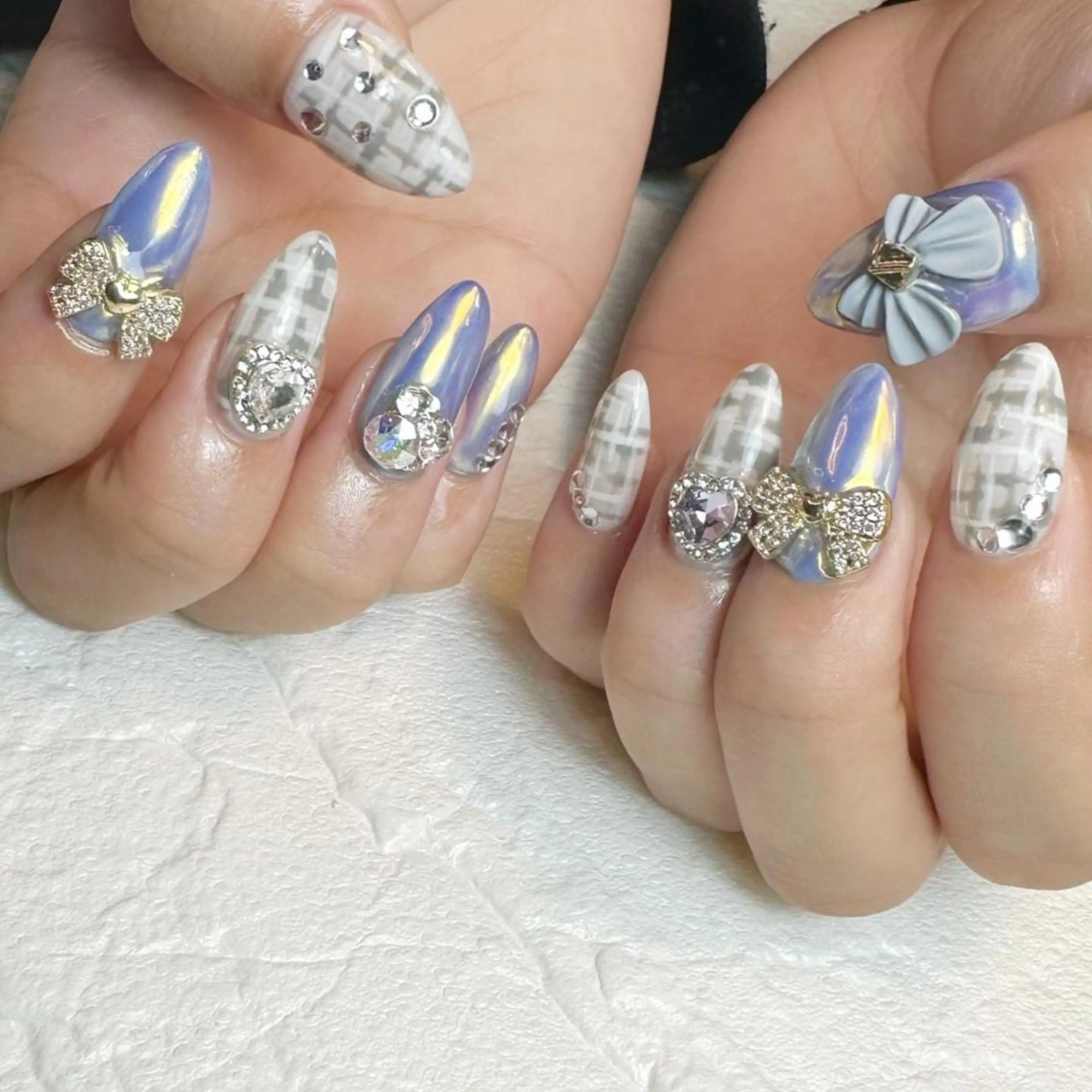 ネイル ツイードネイル ハンドネイル ameria meguのネイルデザイン