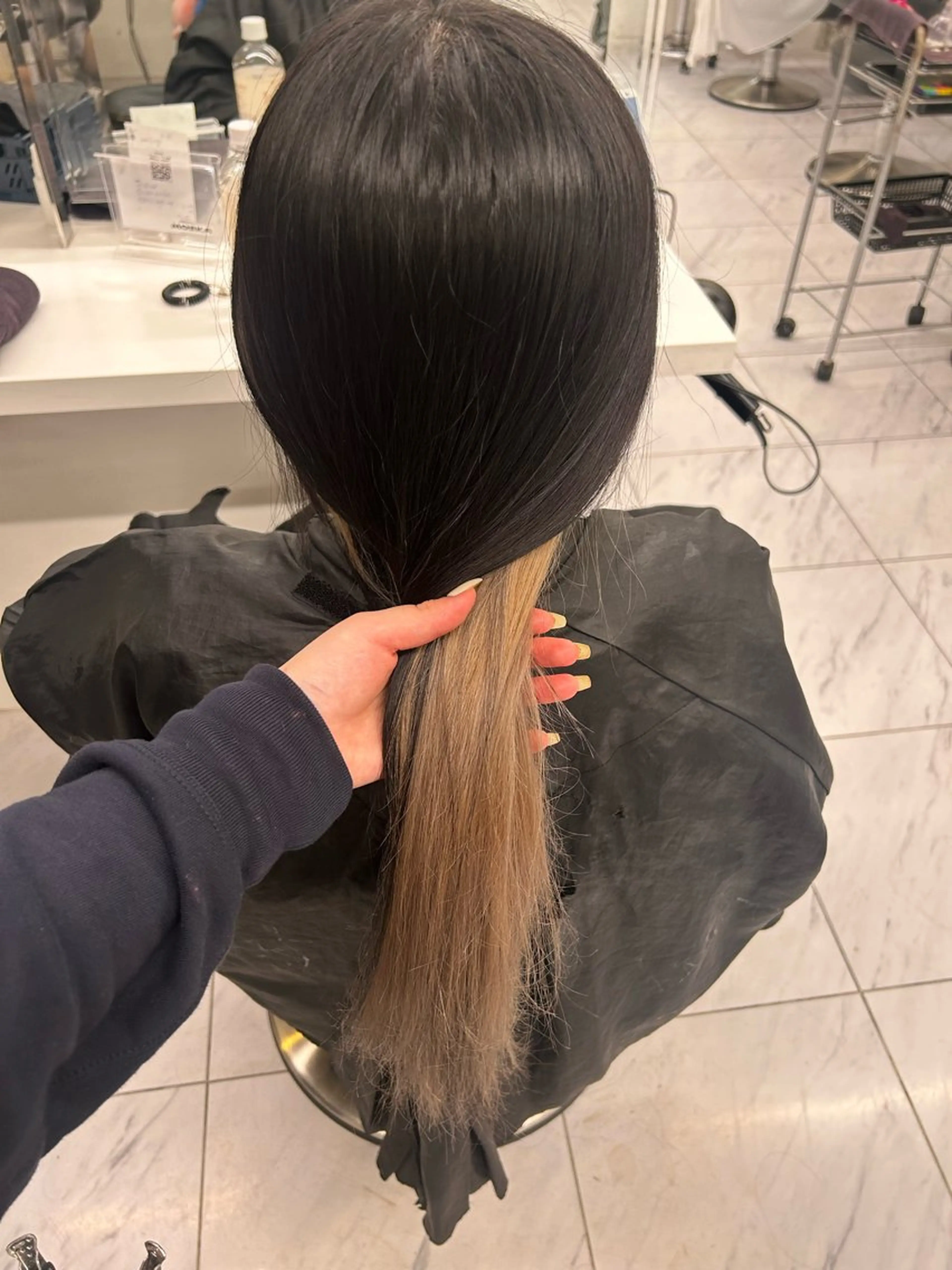 カラー ヘアカラー トリートメント 透明感ベージュ🤎 ナチュラルレイヤーのヘアスタイル