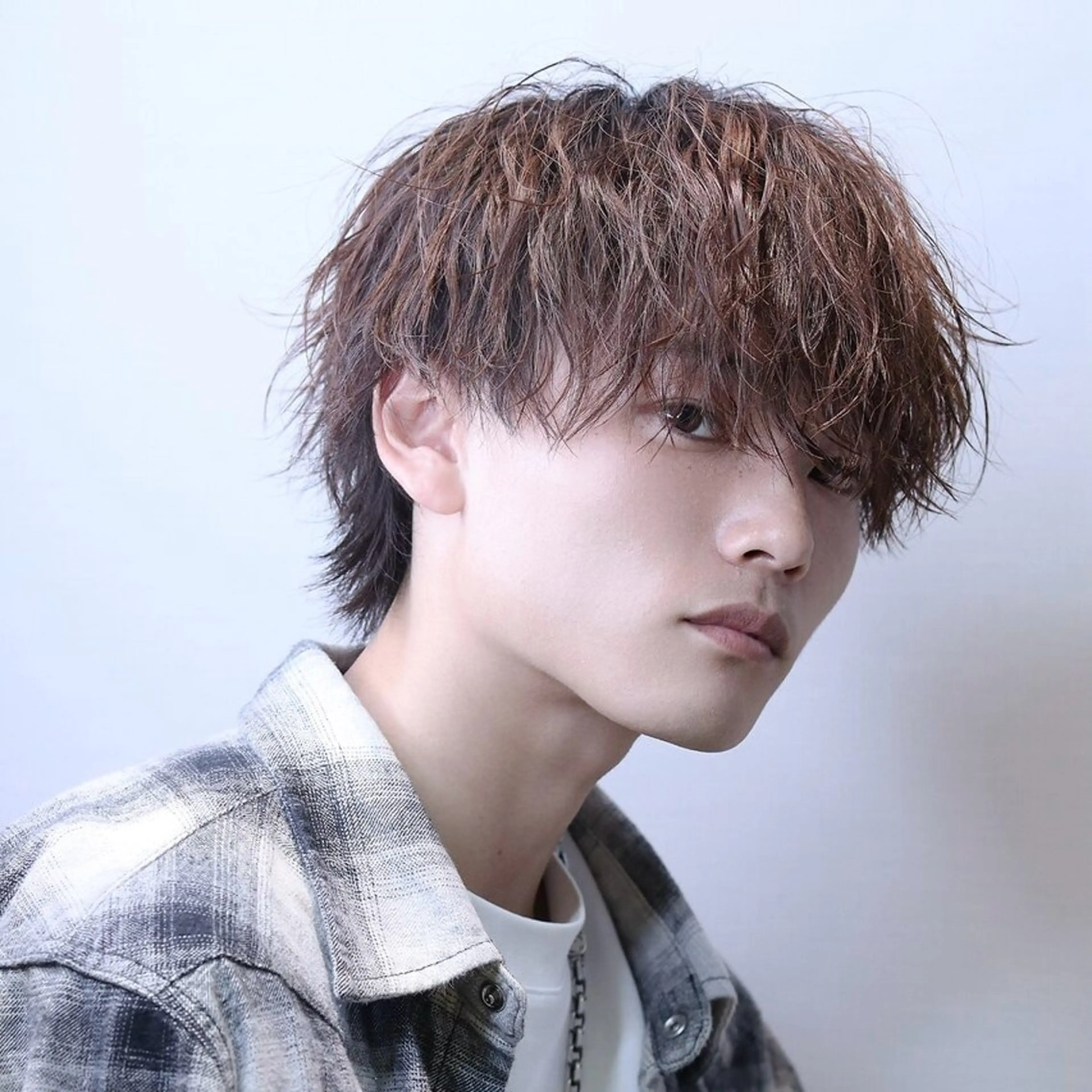 【👑初パーマの方にもオススメ👑】メンズカット+ツイストスパイラルパーマ+2stepトリートメント+眉カットの写真