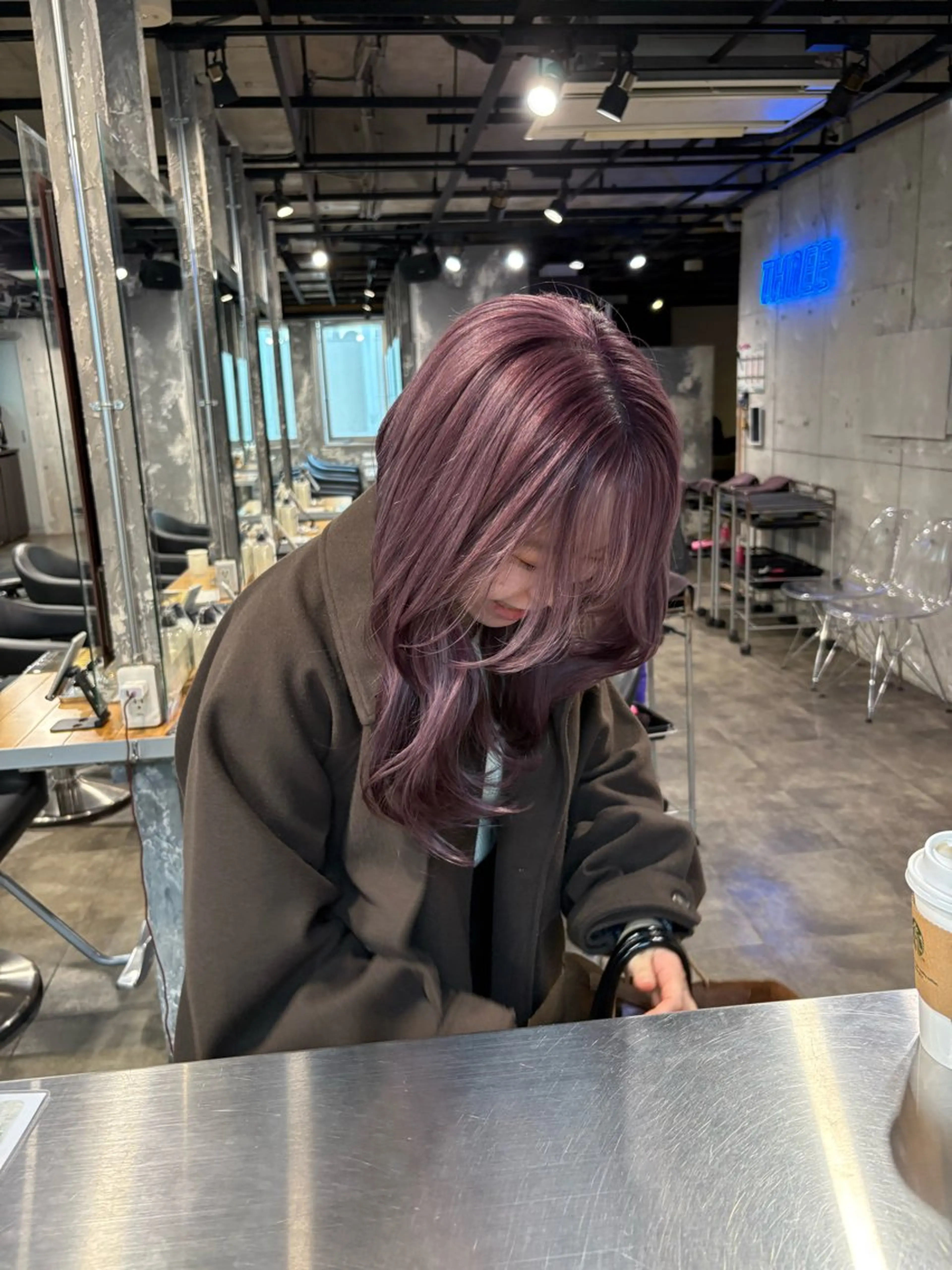 ロング カラー ヘアカラー ハイトーン 横浜💞ミオのヘアスタイル