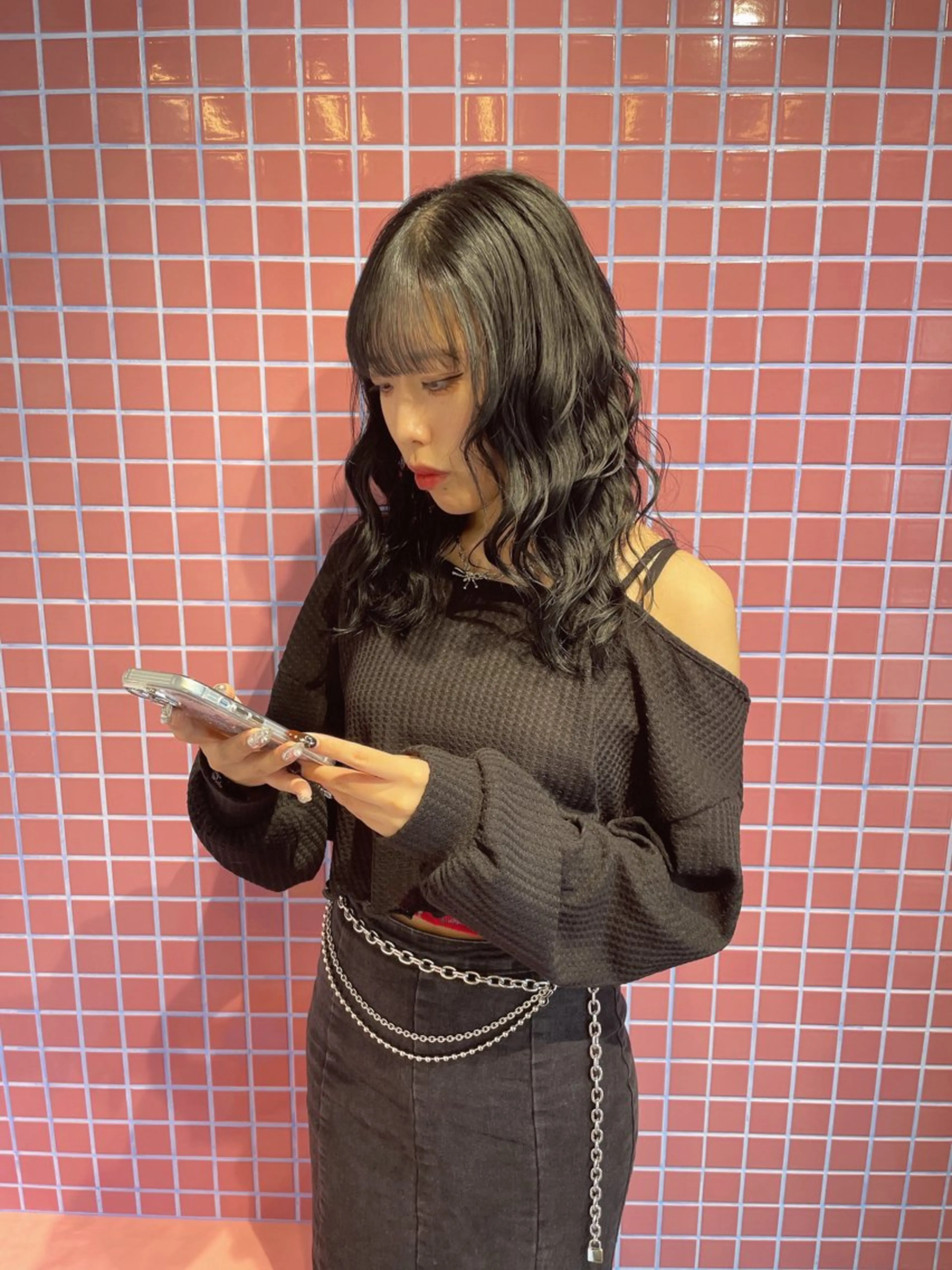 カラー 鎌田 梨瑚のヘアスタイル