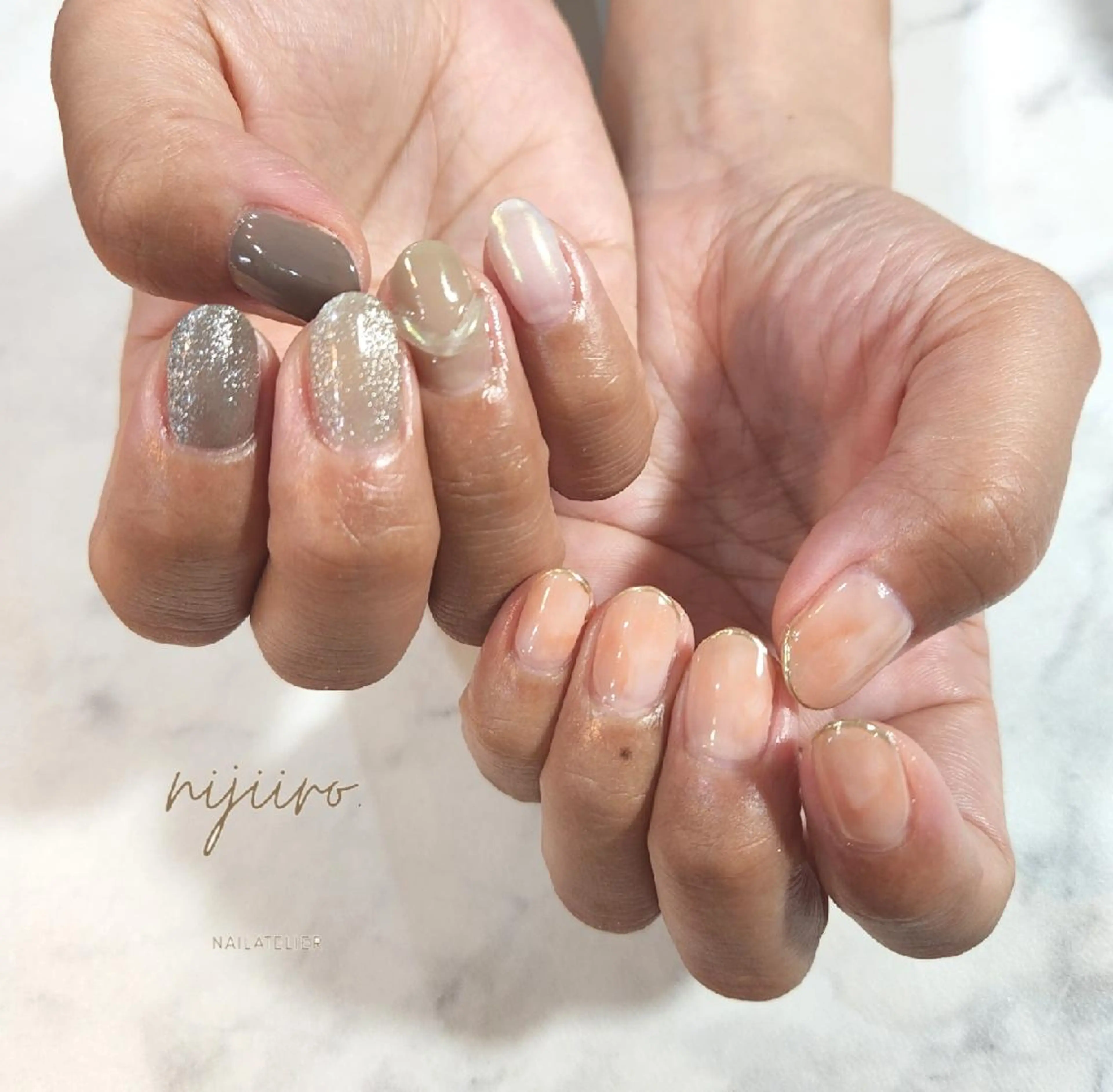 ネイル ハンドネイル nijiiro🌈 サトウのネイルデザイン