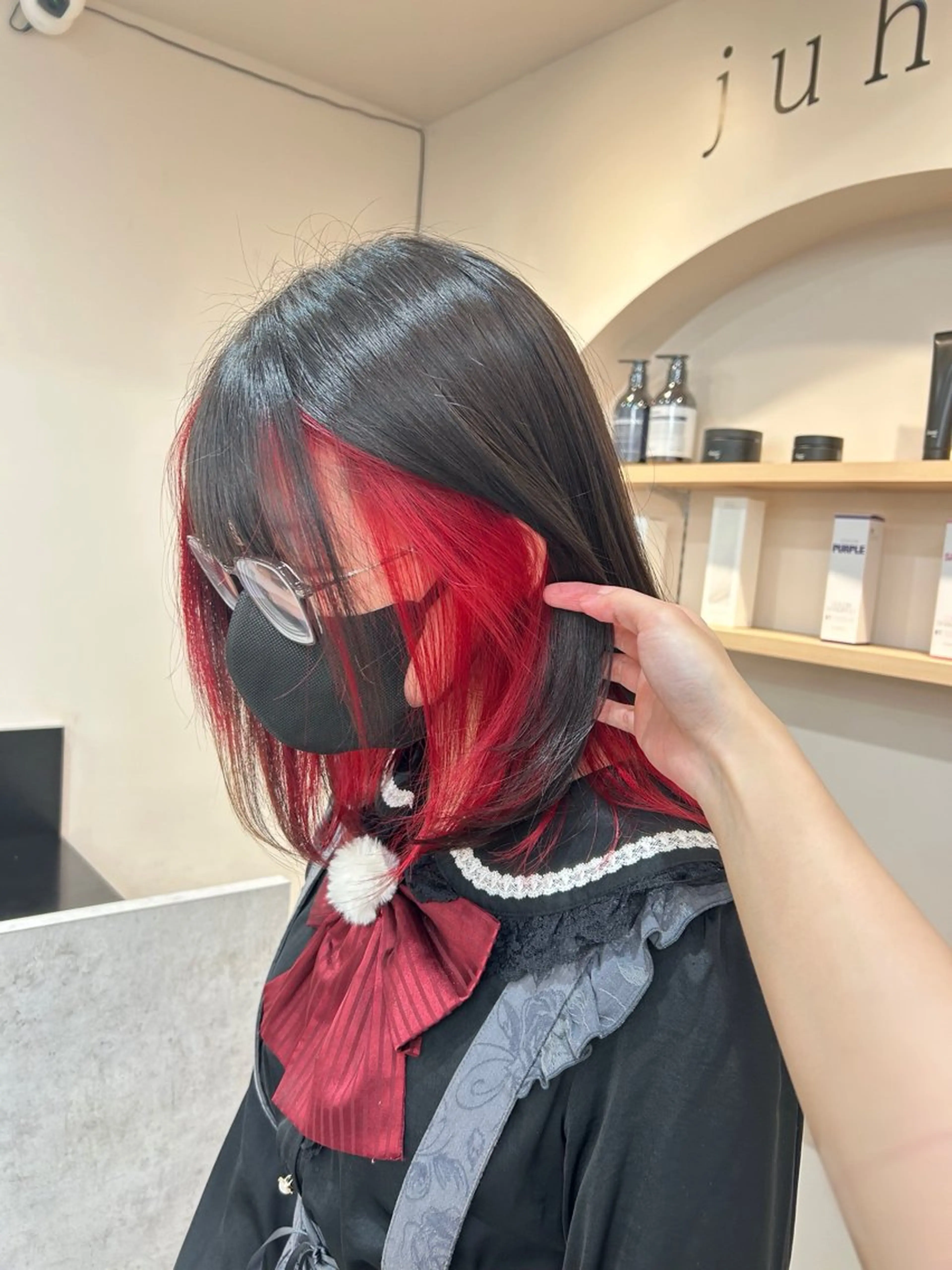 ミディアム カラー ブリーチ ヘアカラー トリートメント 透明感/ダブルカラー /🌸ERI🌸のヘアスタイル