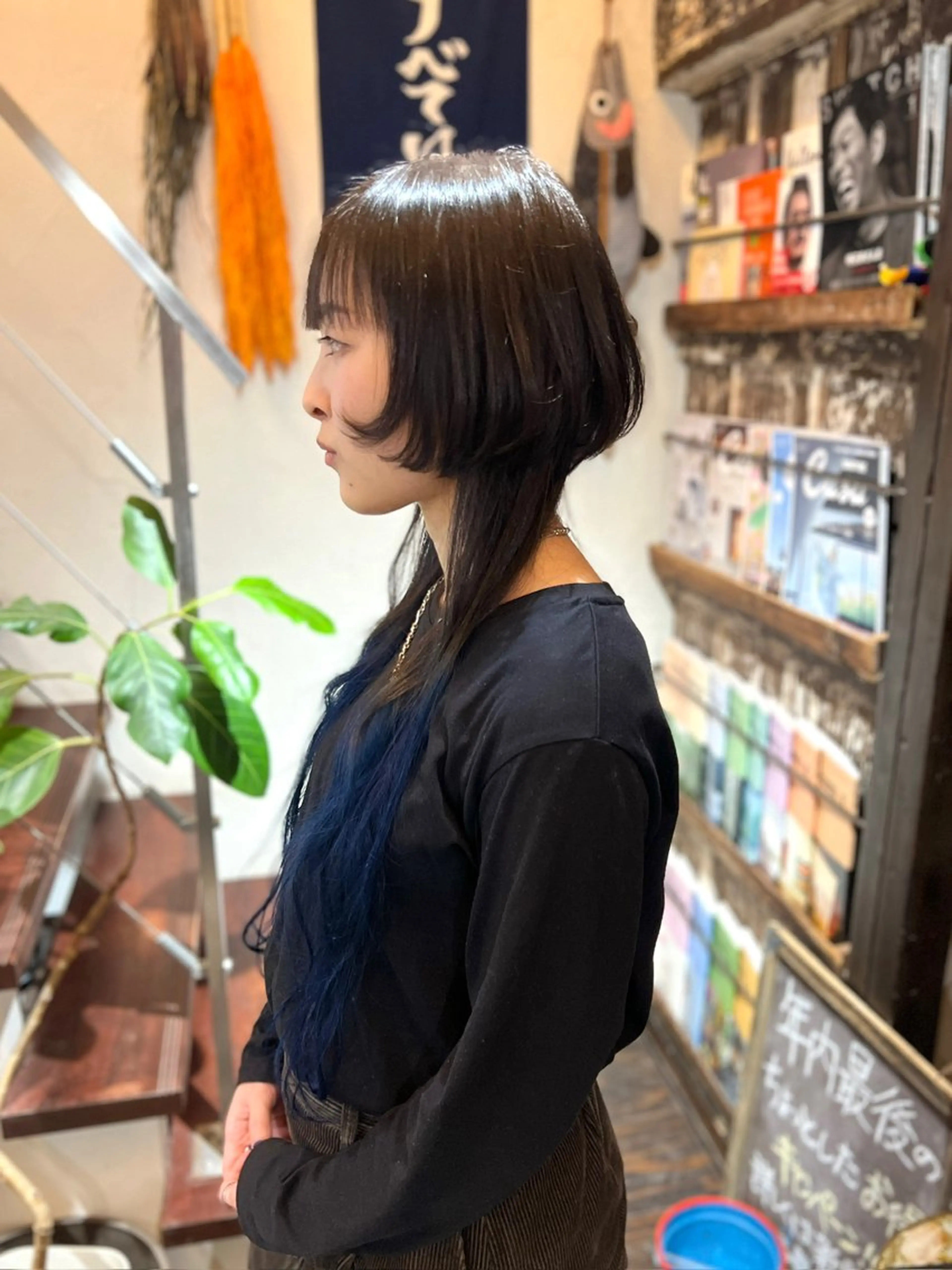 ロング ボブパーマ/レイヤー ヒロモトアサカのヘアスタイル