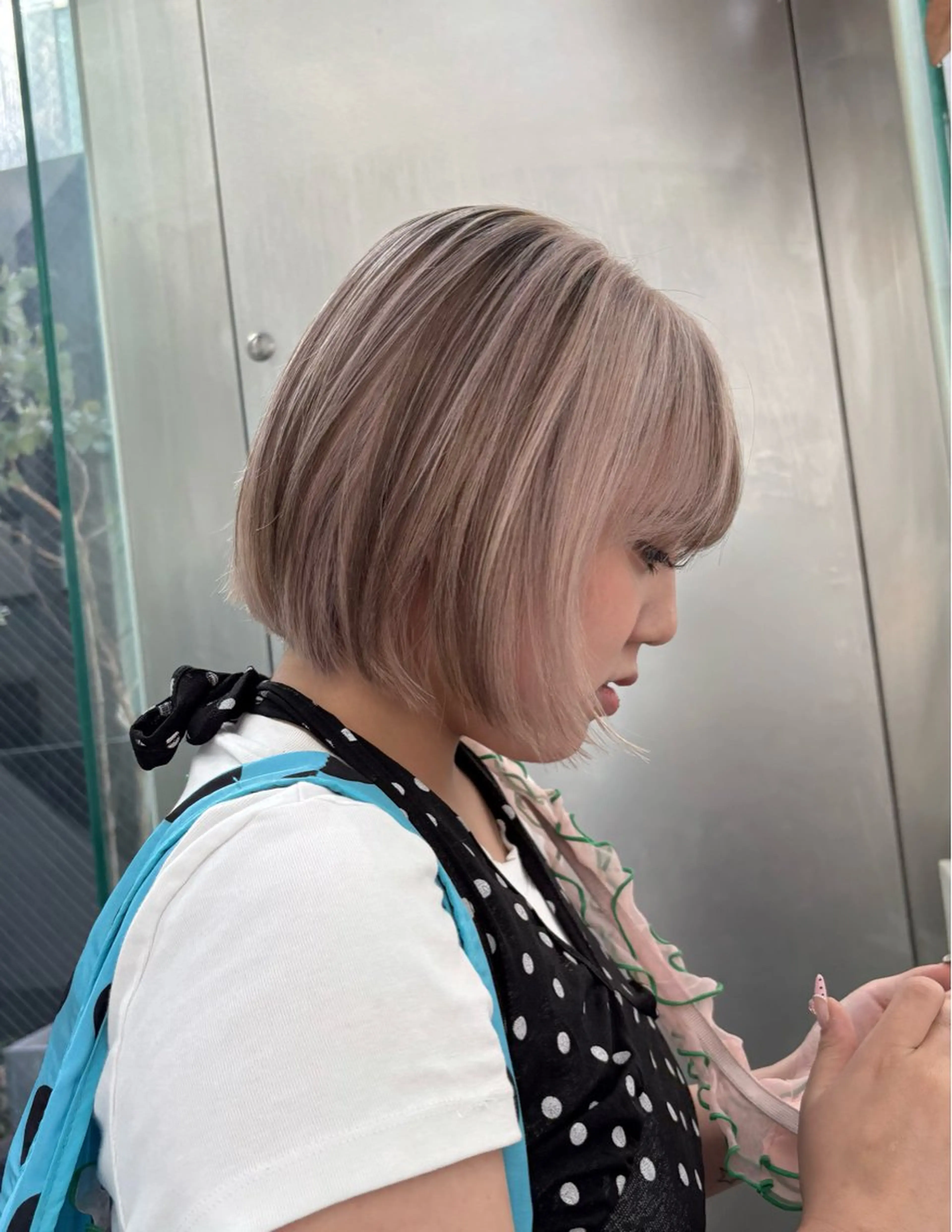 ショート カラー ヘアカラー オノ テンタのヘアスタイル