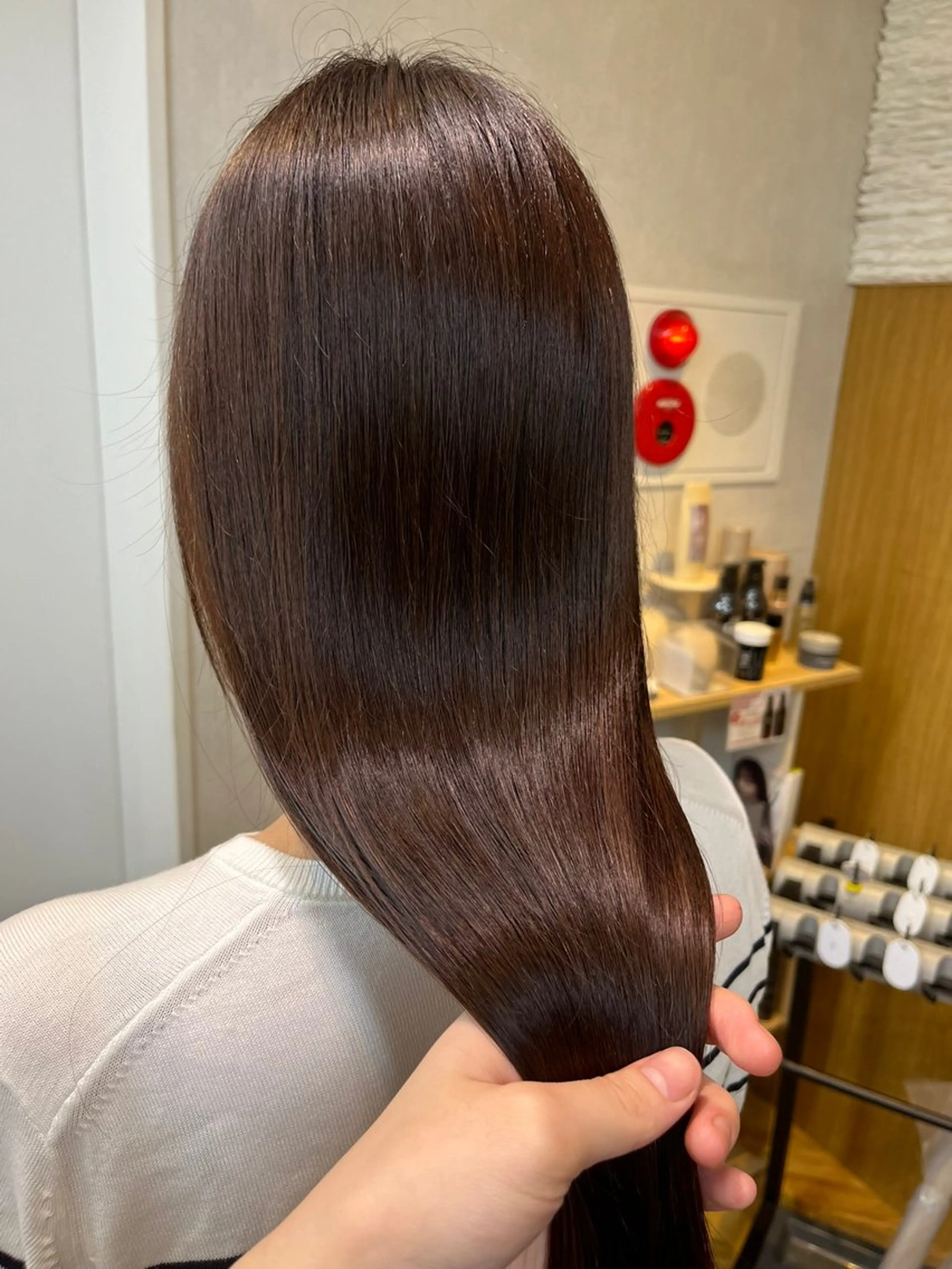 カラー ひなこ♡縮毛矯正/ 艶カラー🤍透明感のヘアスタイル