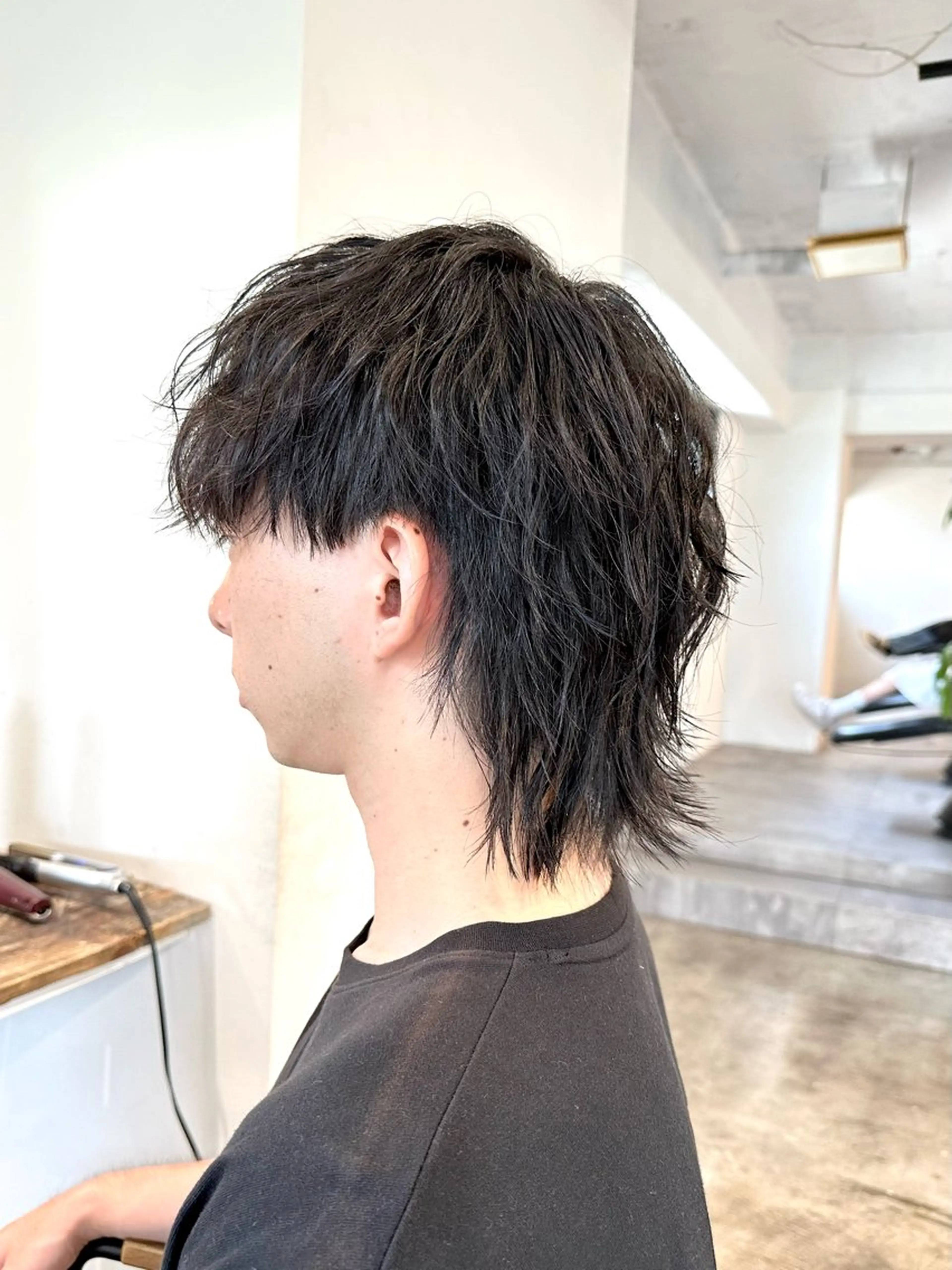 メンズ マッシュウルフ マッシュ メンズパーマ メンズウルフカット ウルフカット カット 骨格補正施術/メンズ 専門美容師/YUYAのヘアスタイル