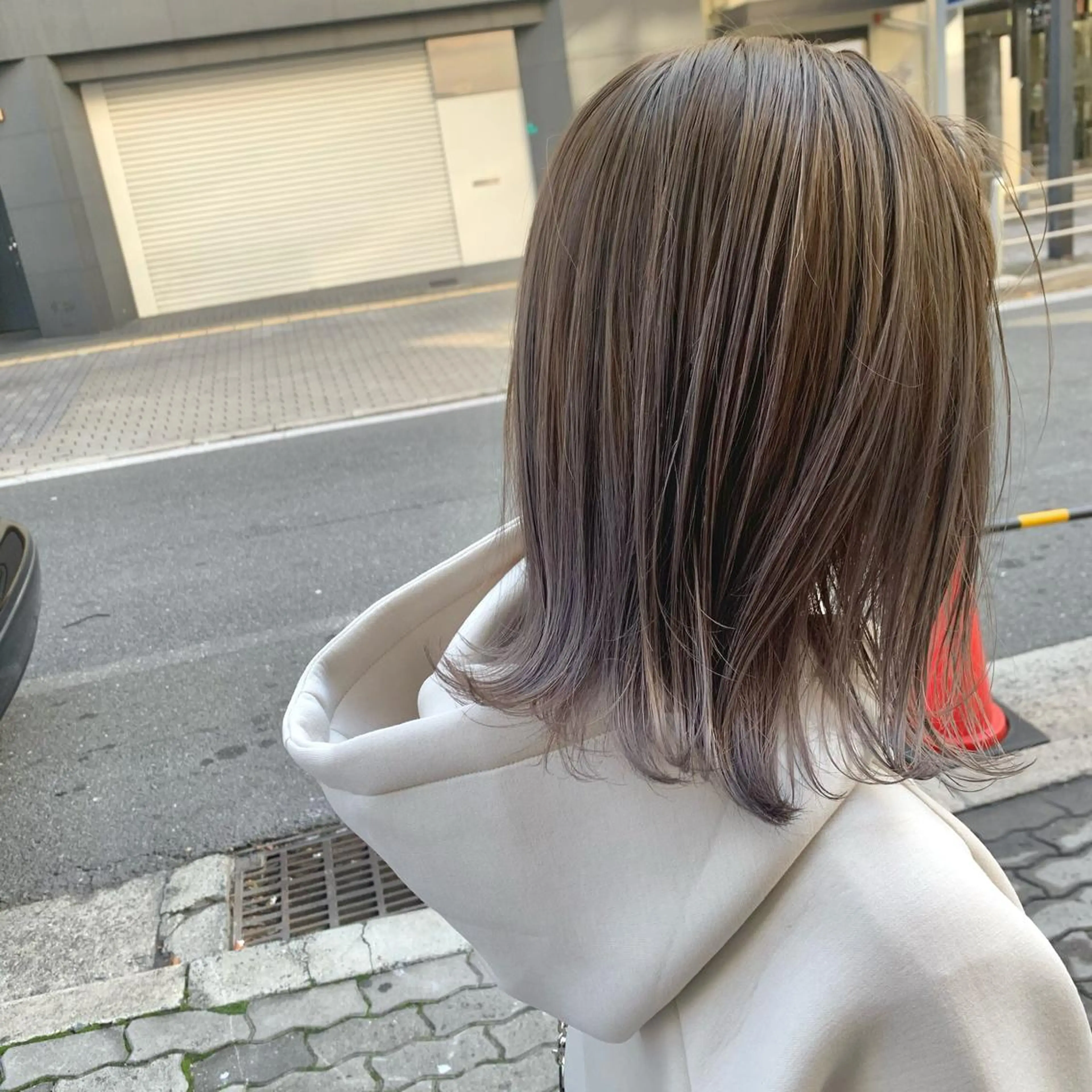 ミディアム カラー カット ヘアカラー UMEDA FIGAROのヘアスタイル