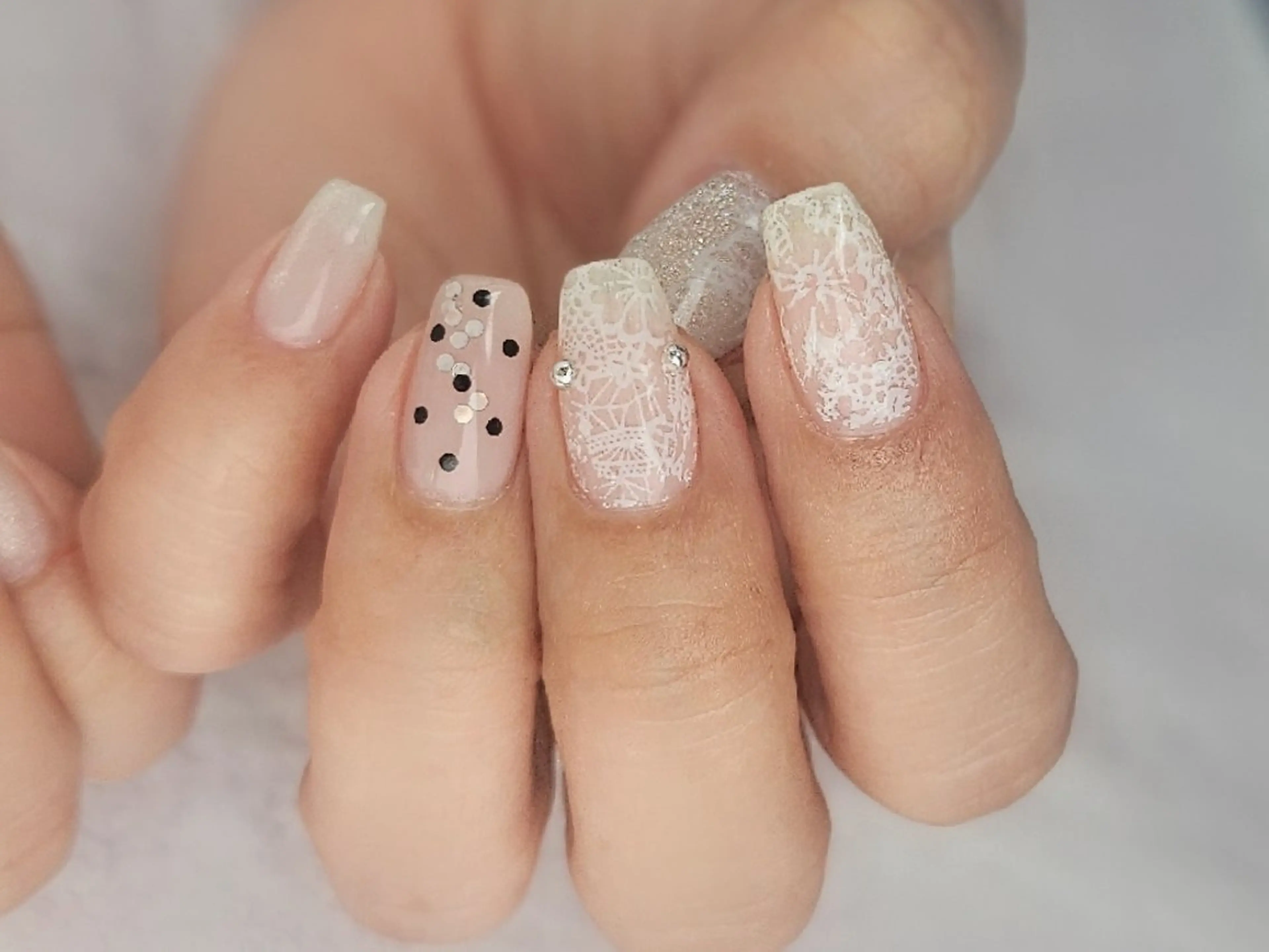 ネイル レース マグネットネイル ハンドネイル Noah'snail   のネイルデザイン