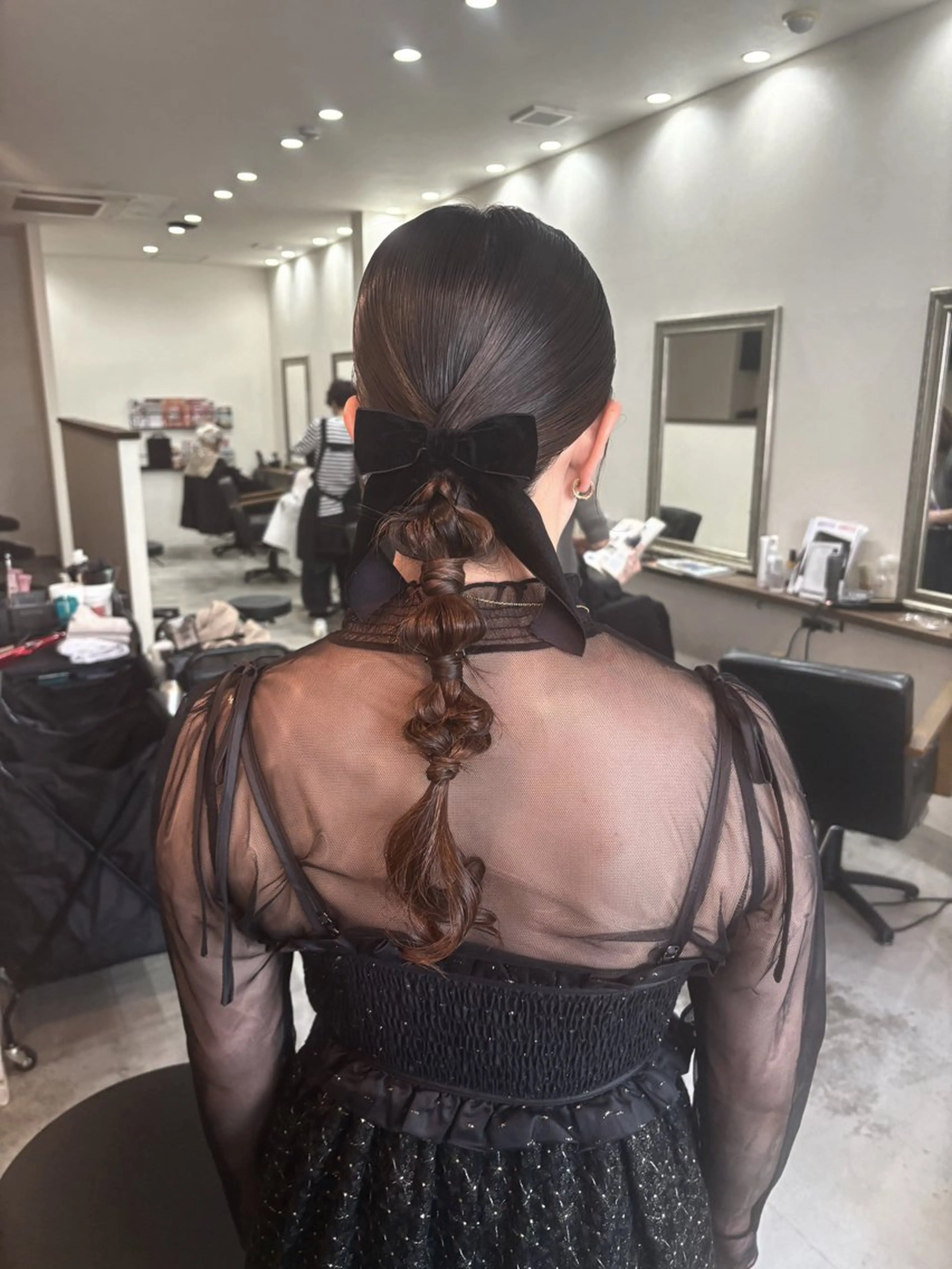 ロング ヘアアレンジ ヘアセット みやもと こゆきのヘアスタイル