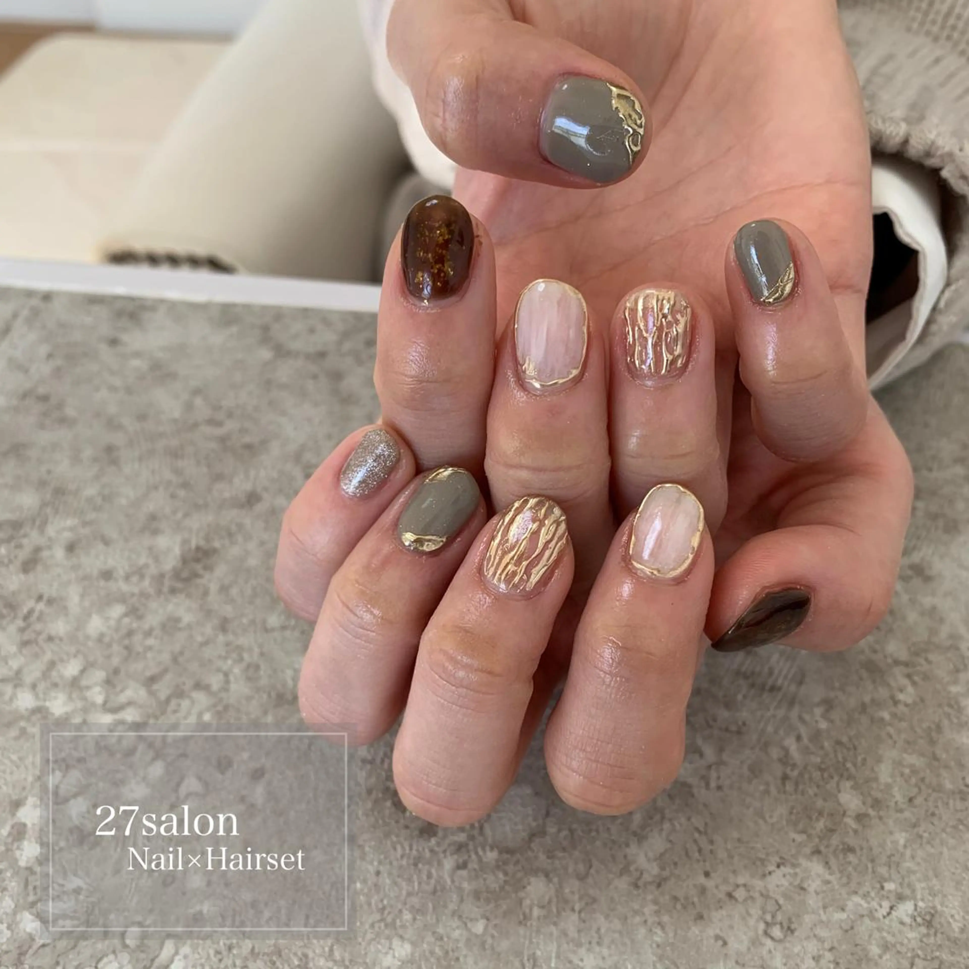 ネイル ニュアンスネイル 27salon yuinaのネイルデザイン