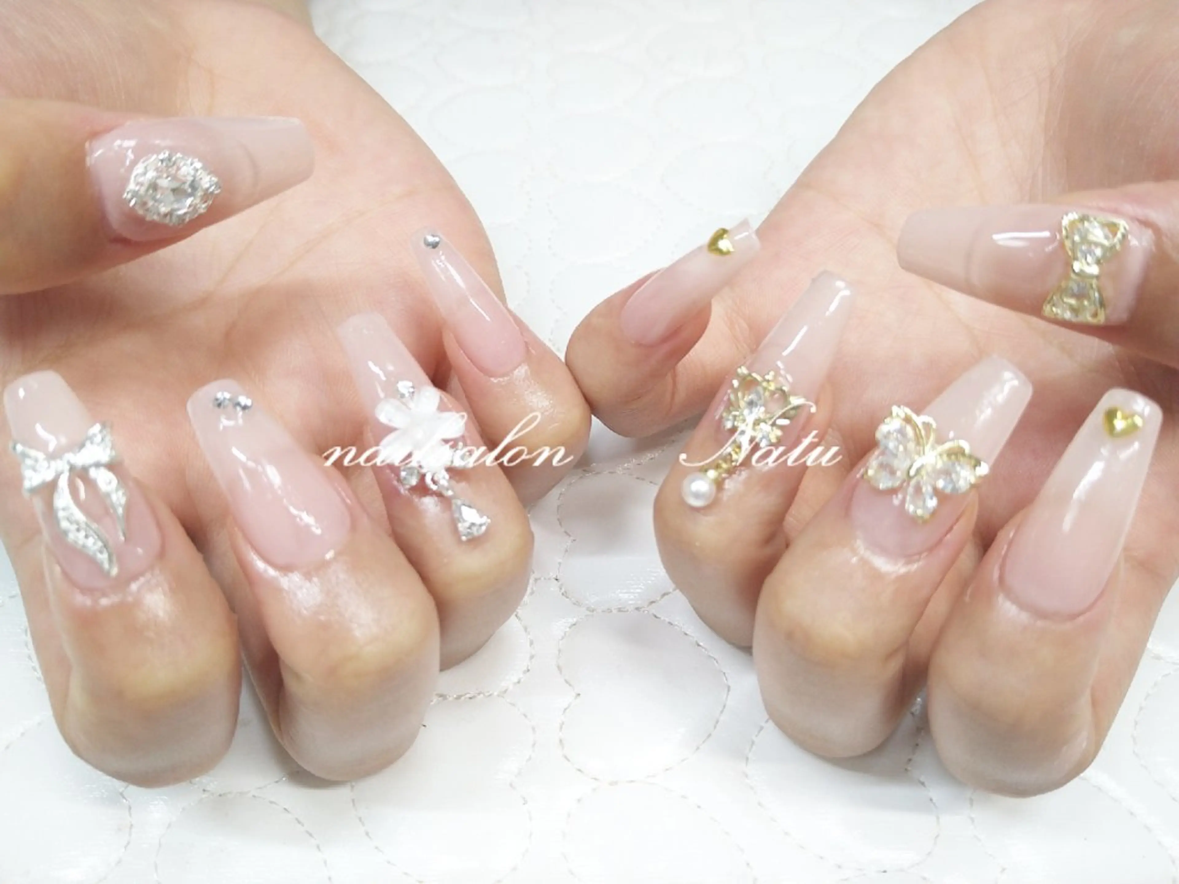 ネイル 長さ出し nailsalon　 Natuのネイルデザイン