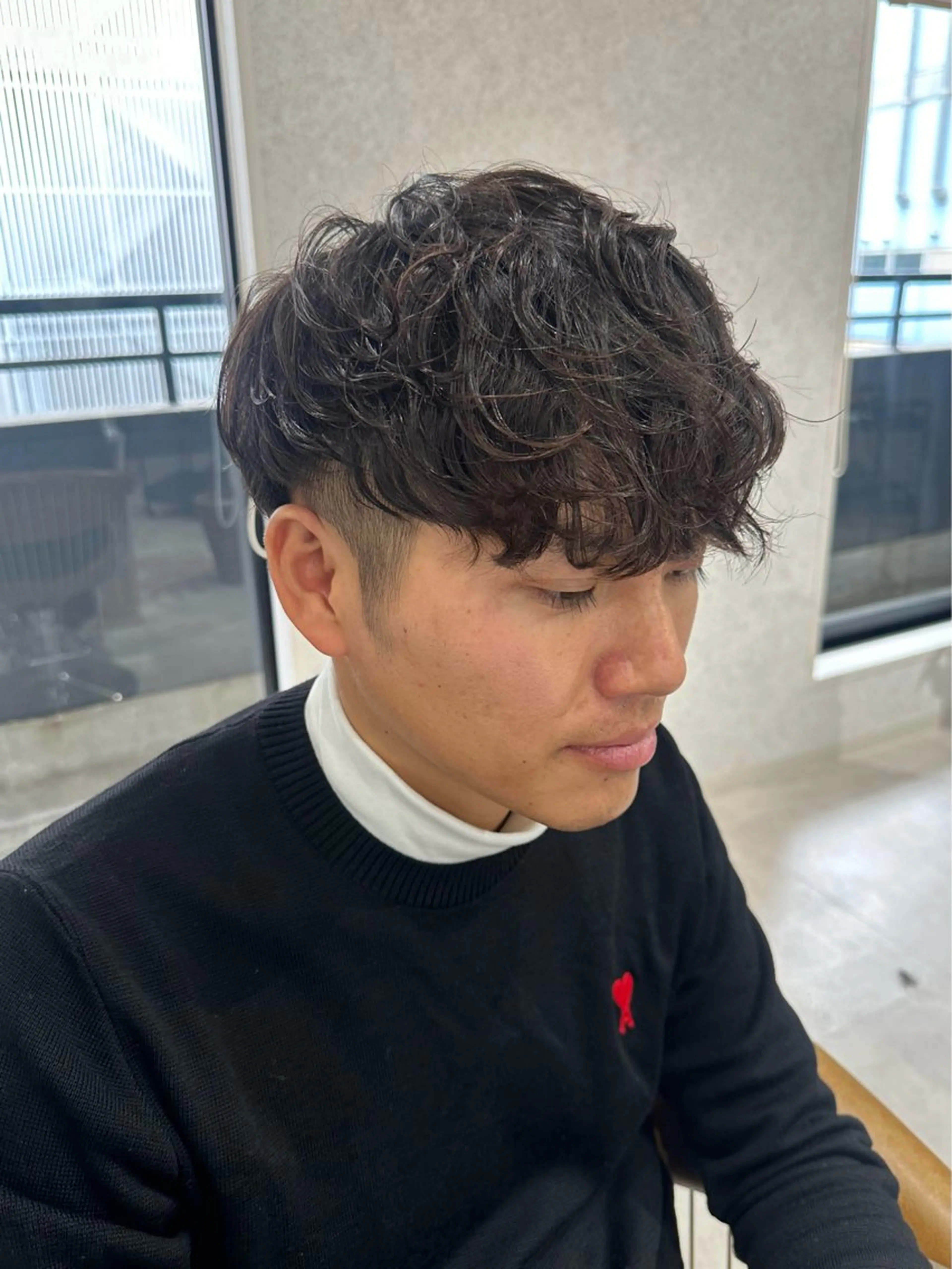 パーマ メンズ スペインカール カット パーマ トリートメント 🎀似合わせカット/ ボブ/佐瀬千枝🎀のヘアスタイル