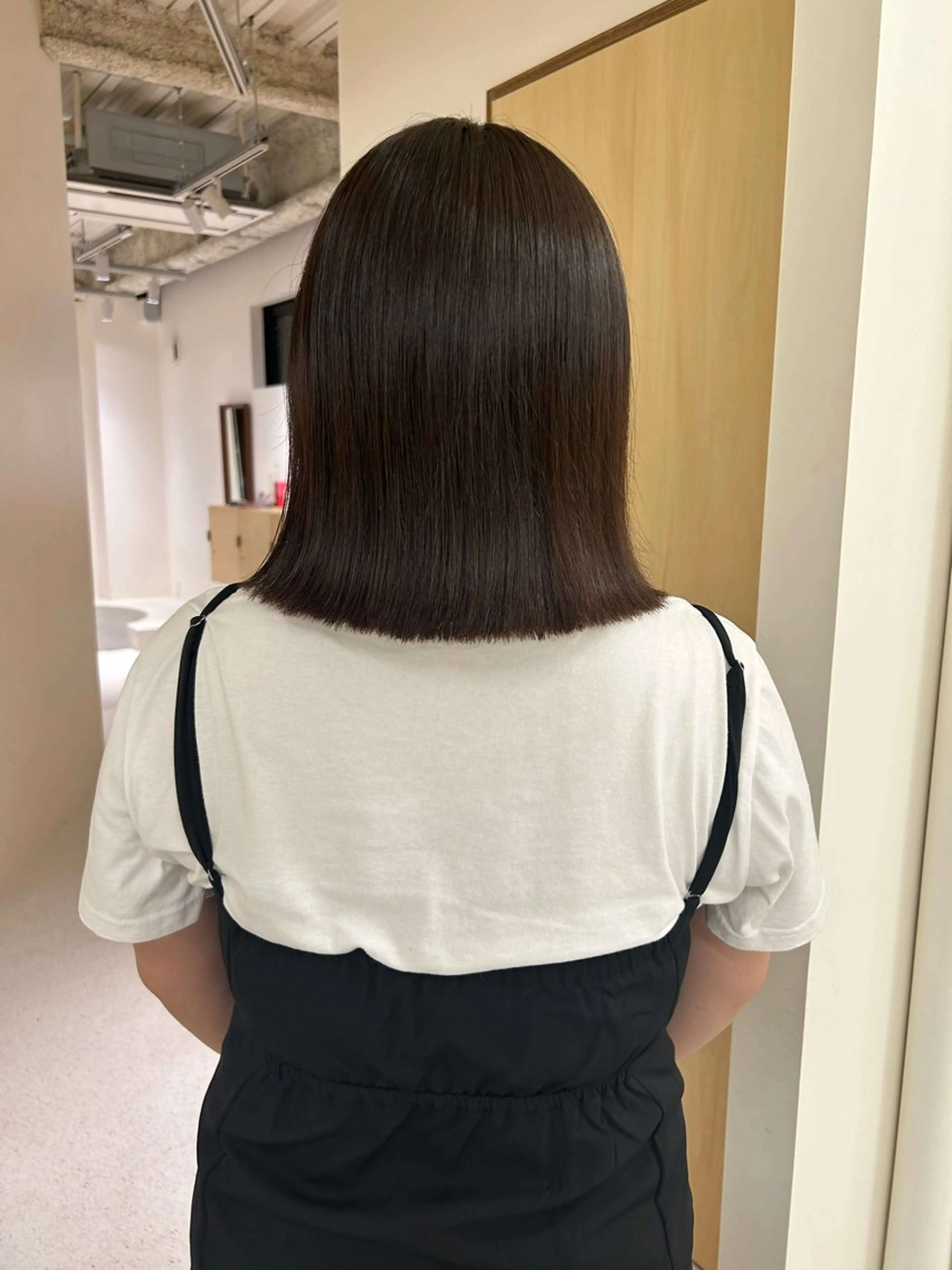 ミディアム 田中 樹奈のヘアスタイル