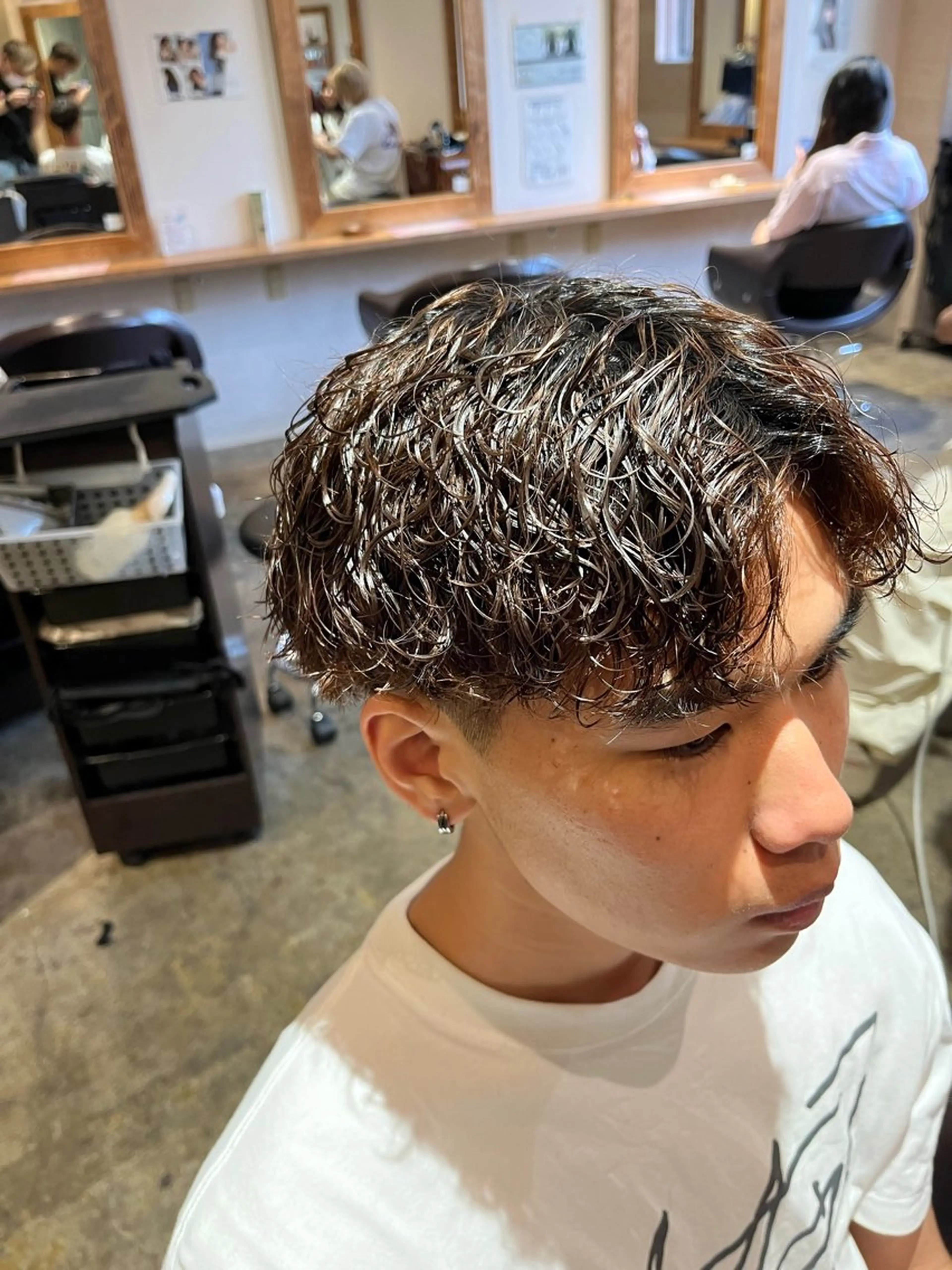 パーマ メンズ カット パーマ トリートメント ヘアセット 💈メンズパーマ特化 店長望月謙二郎💈のヘアスタイル