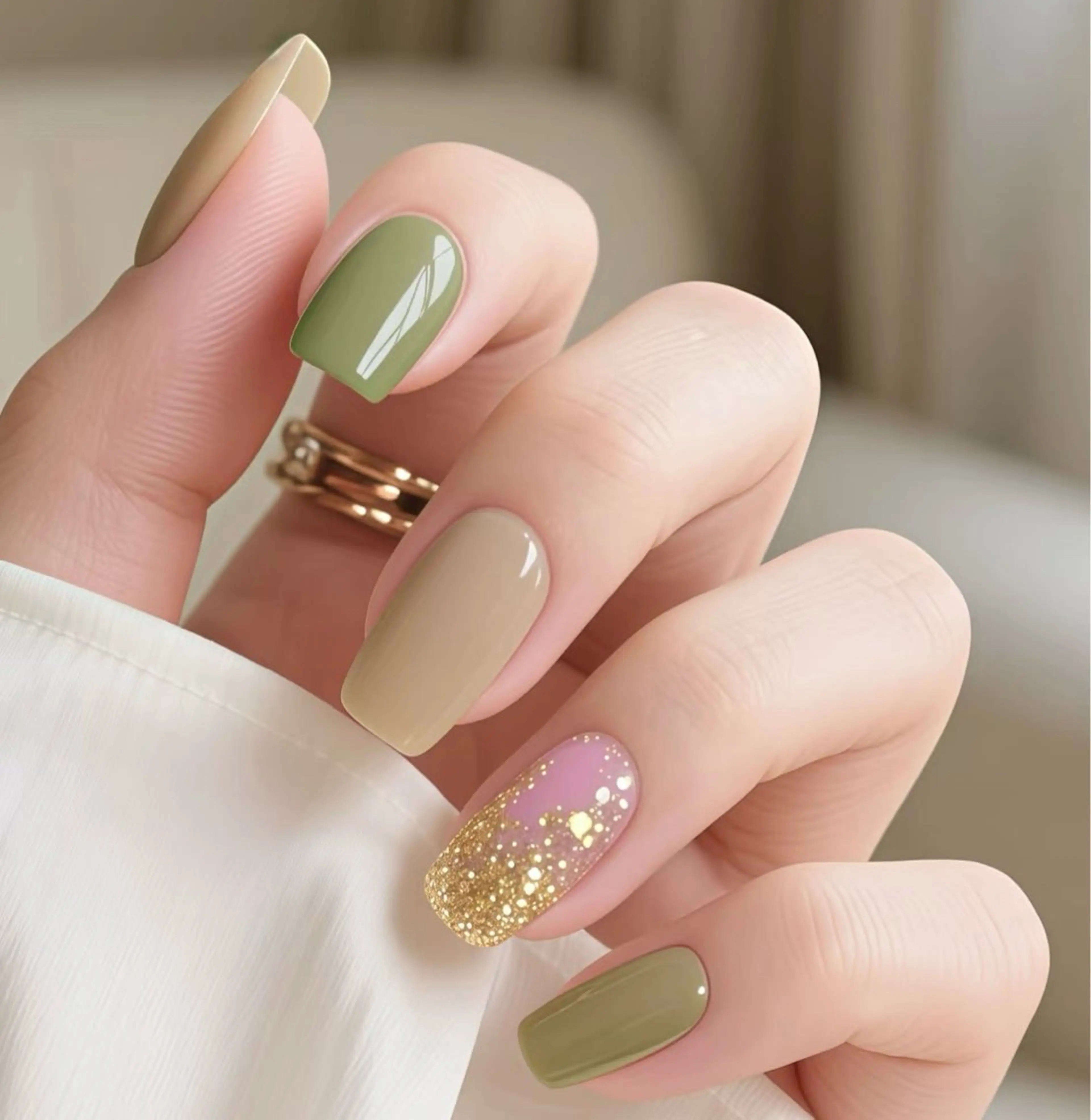 ネイル キラキラネイル ラメ(グリッター) 冬ネイル ハンドネイル Maylie Nail所属・キイ サロンのネイルデザイン