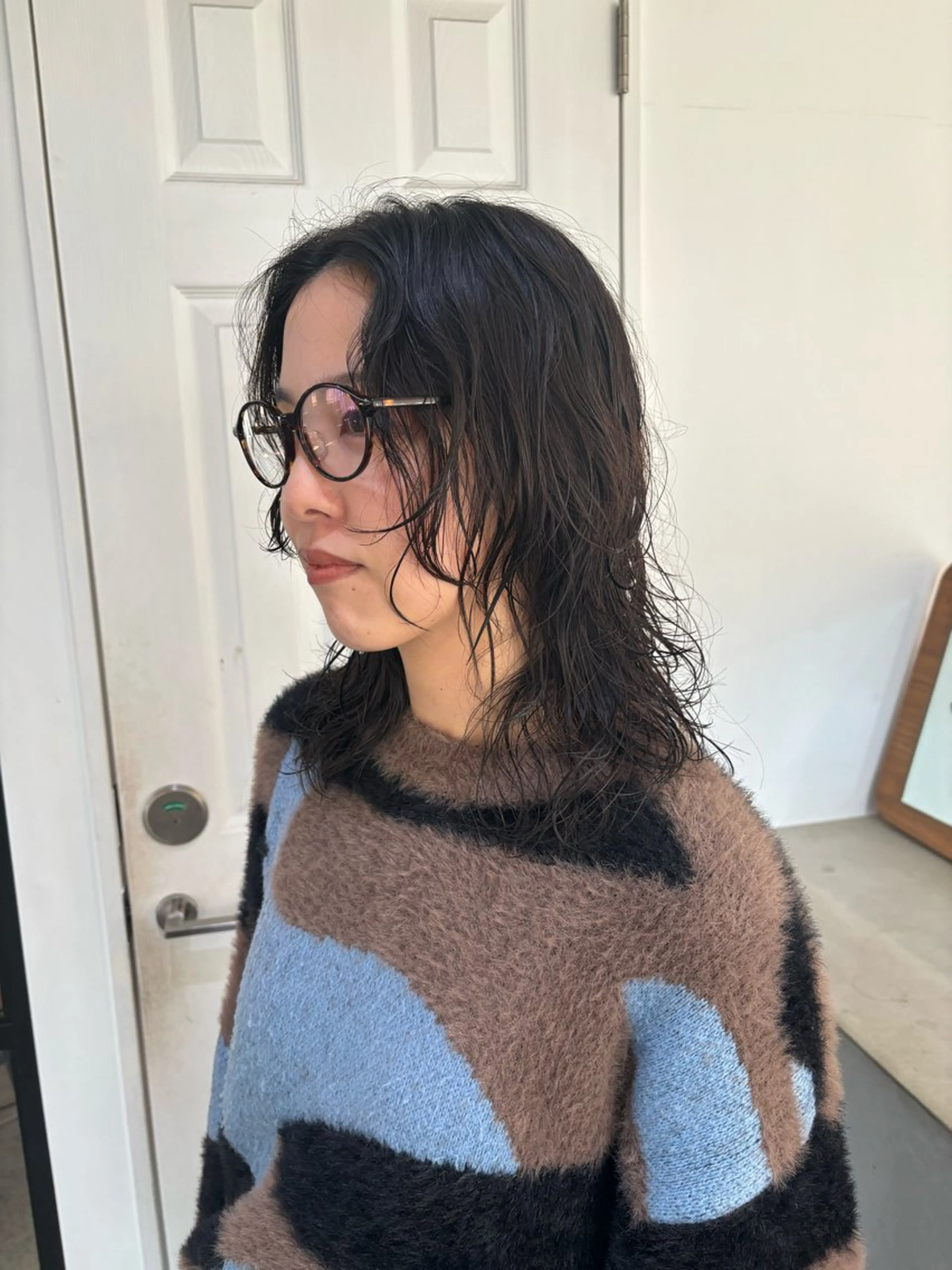 ミディアム パーマ ミディアムパーマ カット パーマ Takuma Suzuki中目黒のヘアスタイル