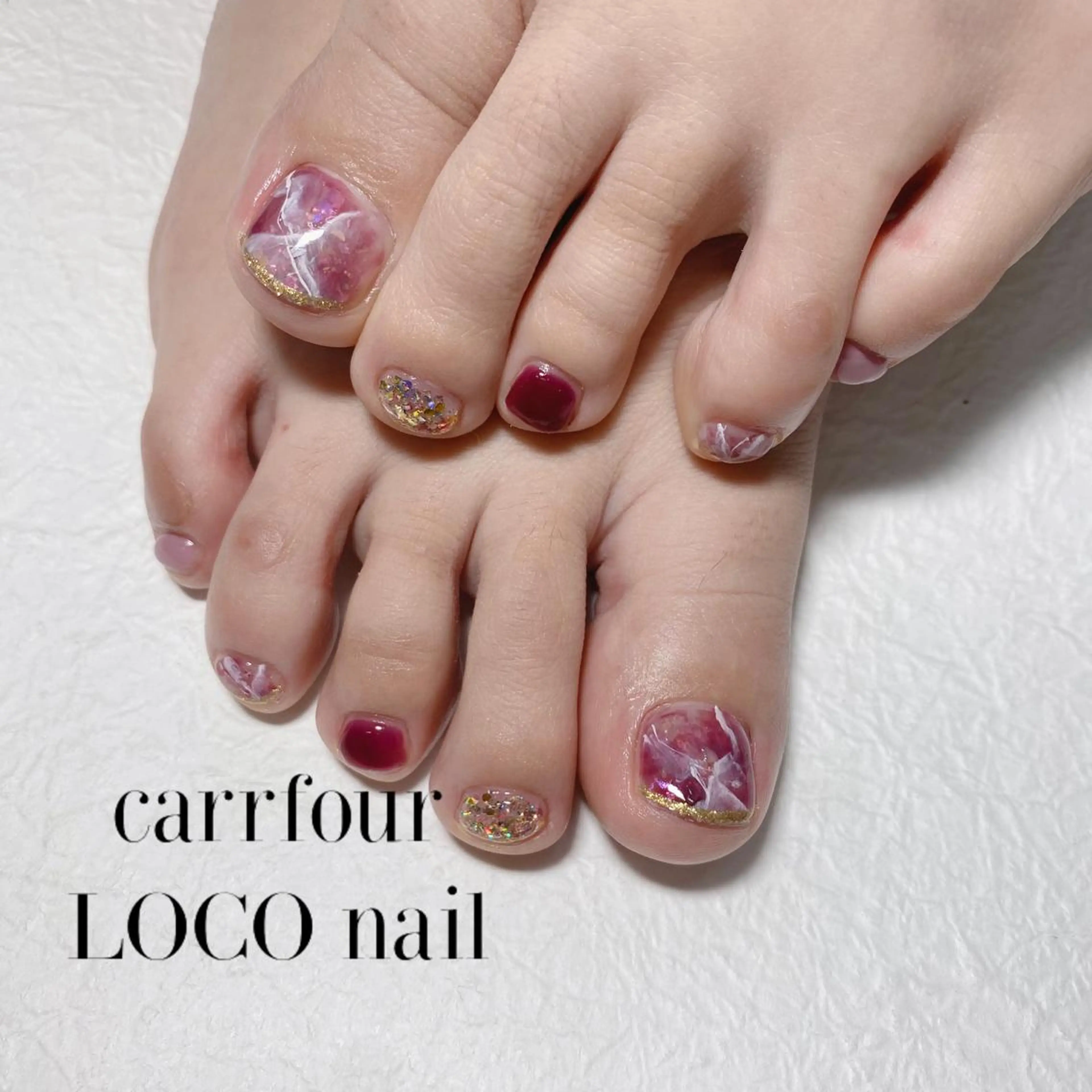 ネイル フットネイル 中村 麻衣のネイルデザイン