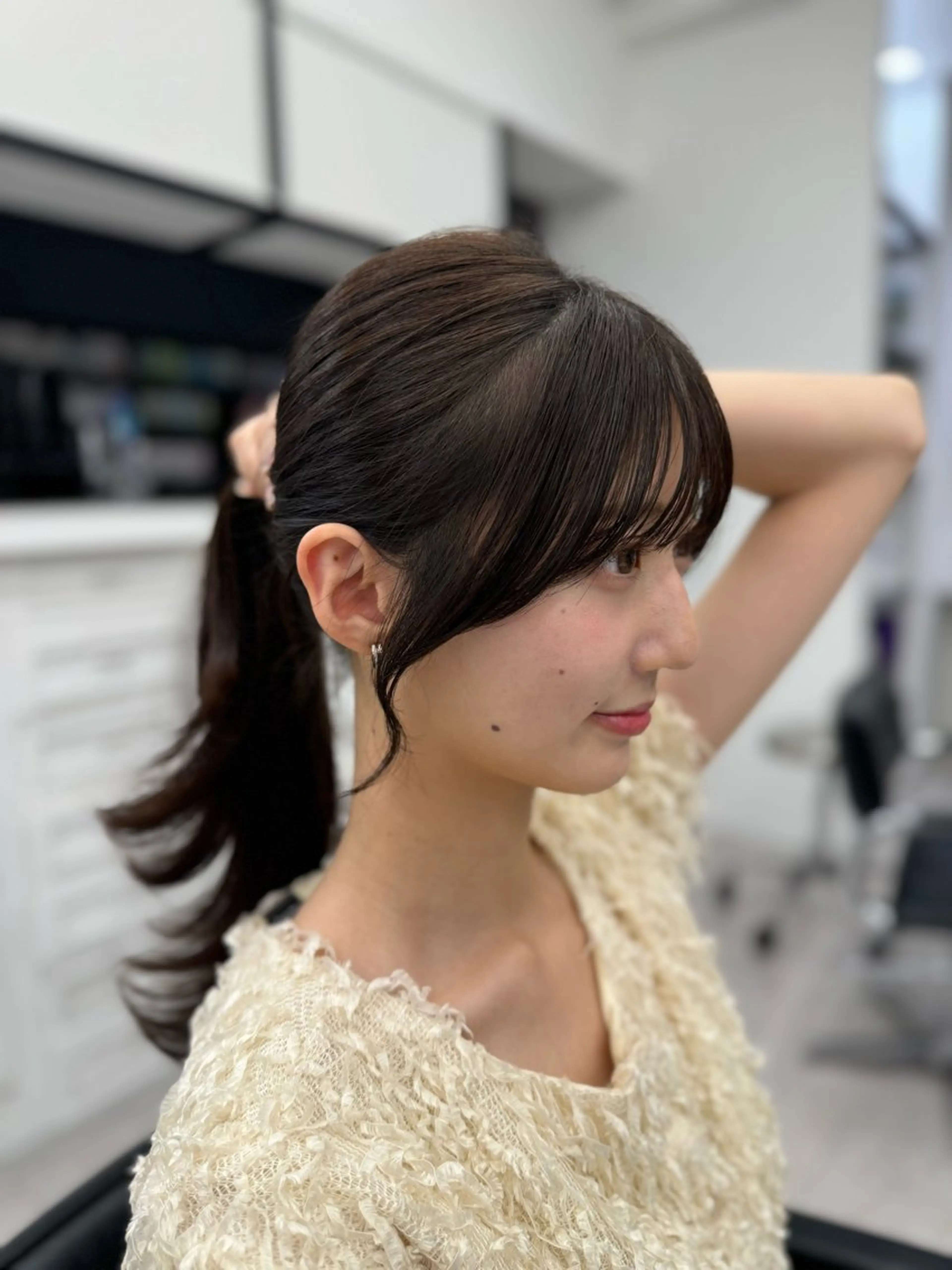 セミロング 映える顔まわり/前髪 特化 💗 ユキマのヘアスタイル