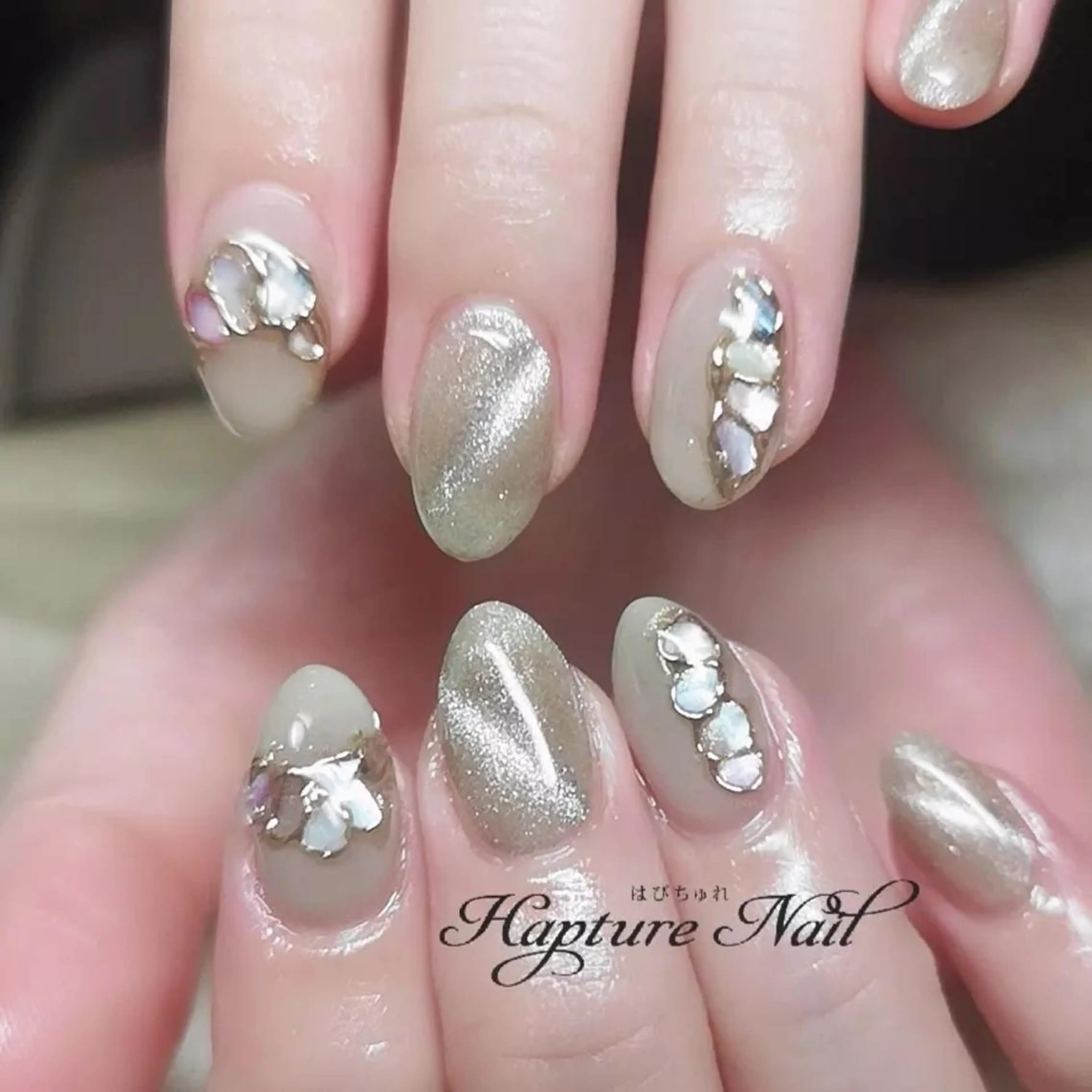 ネイル アートネイル マグネットネイル ワンカラーネイル m- Hiroのネイルデザイン