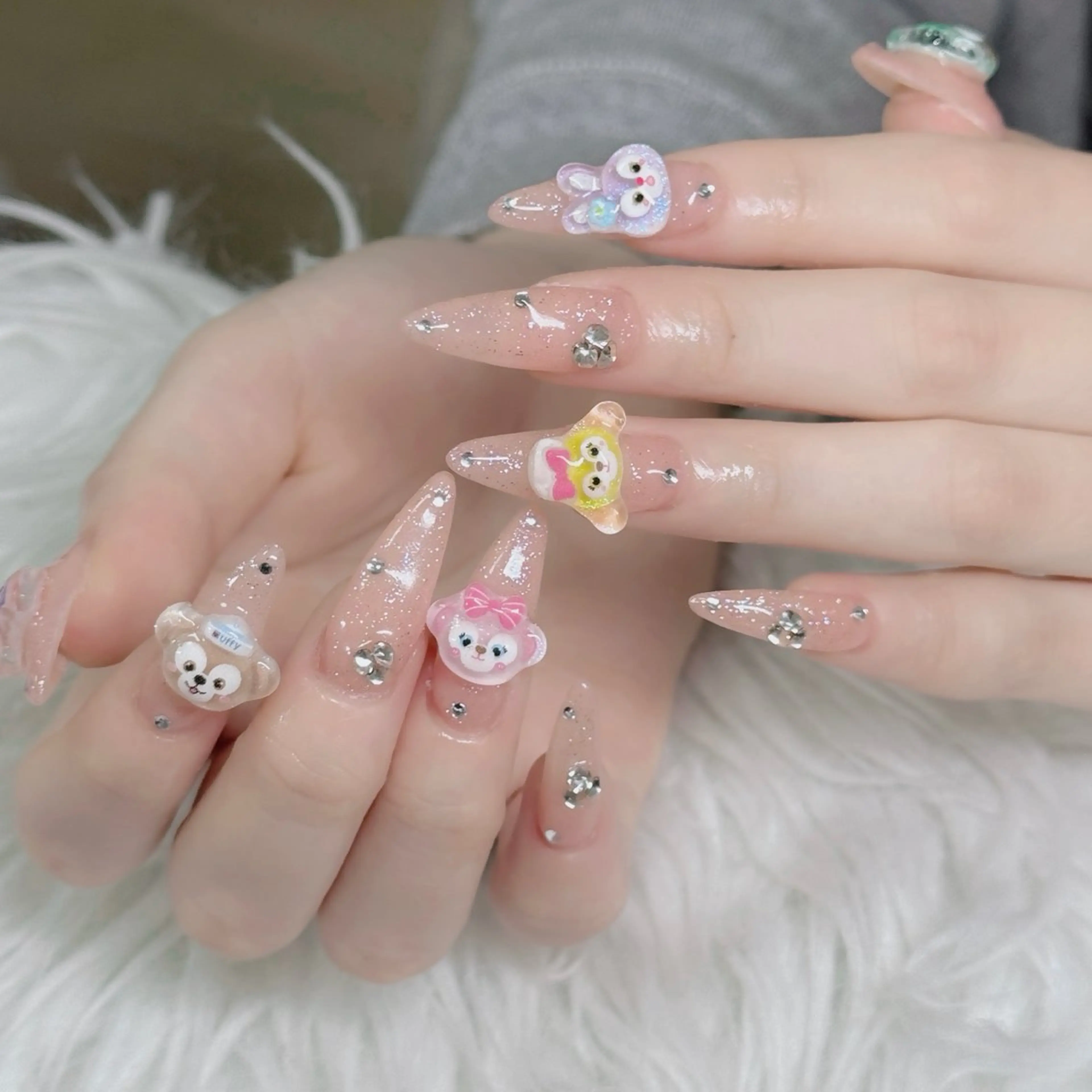 ネイル フットネイル フレンチネイル グラデーション 韓国ネイル ロングネイル ハンドネイル Hani Nail Salonのネイルデザイン