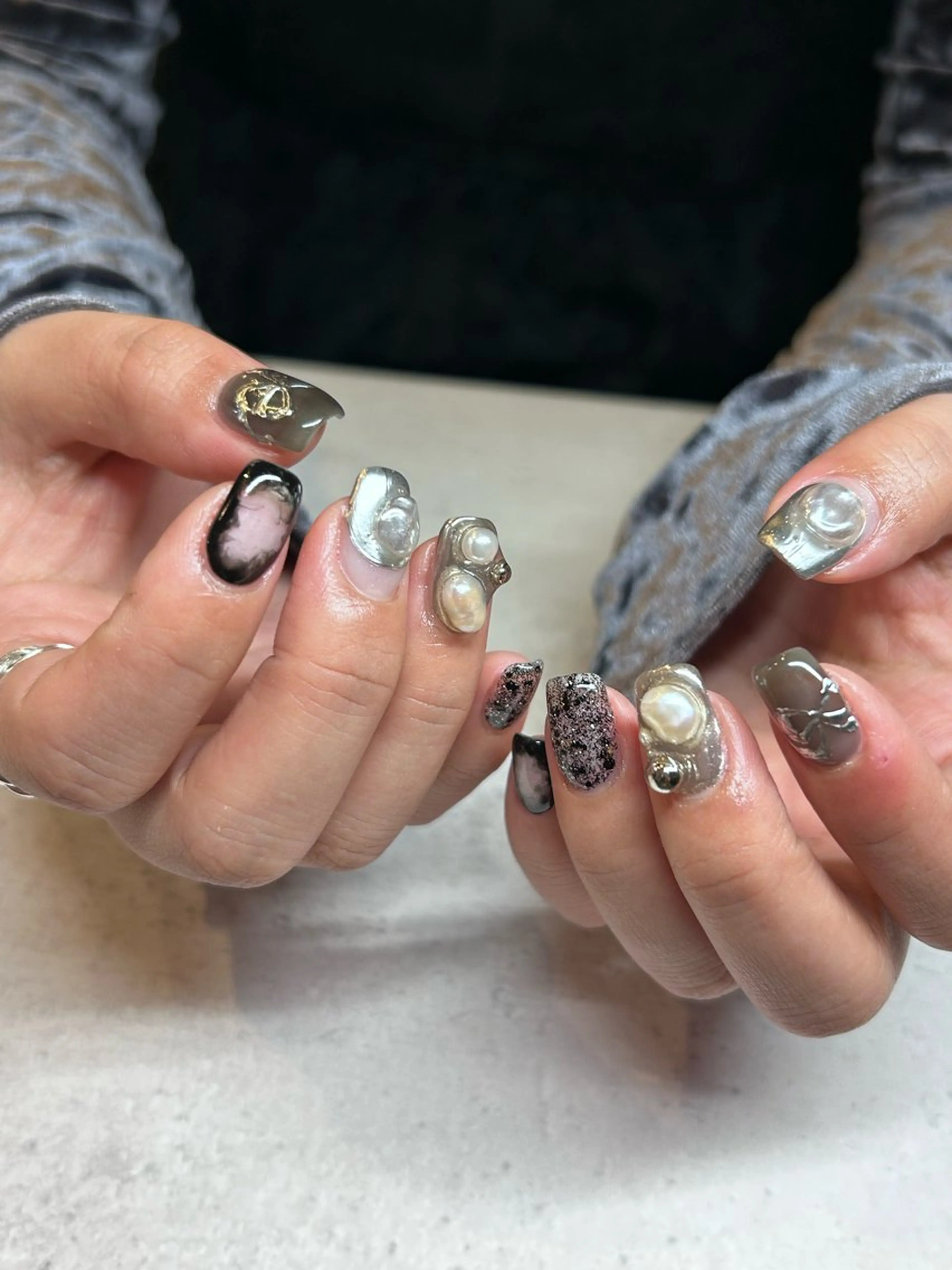 ネイル ニュアンスネイル nail salon Manonのネイルデザイン