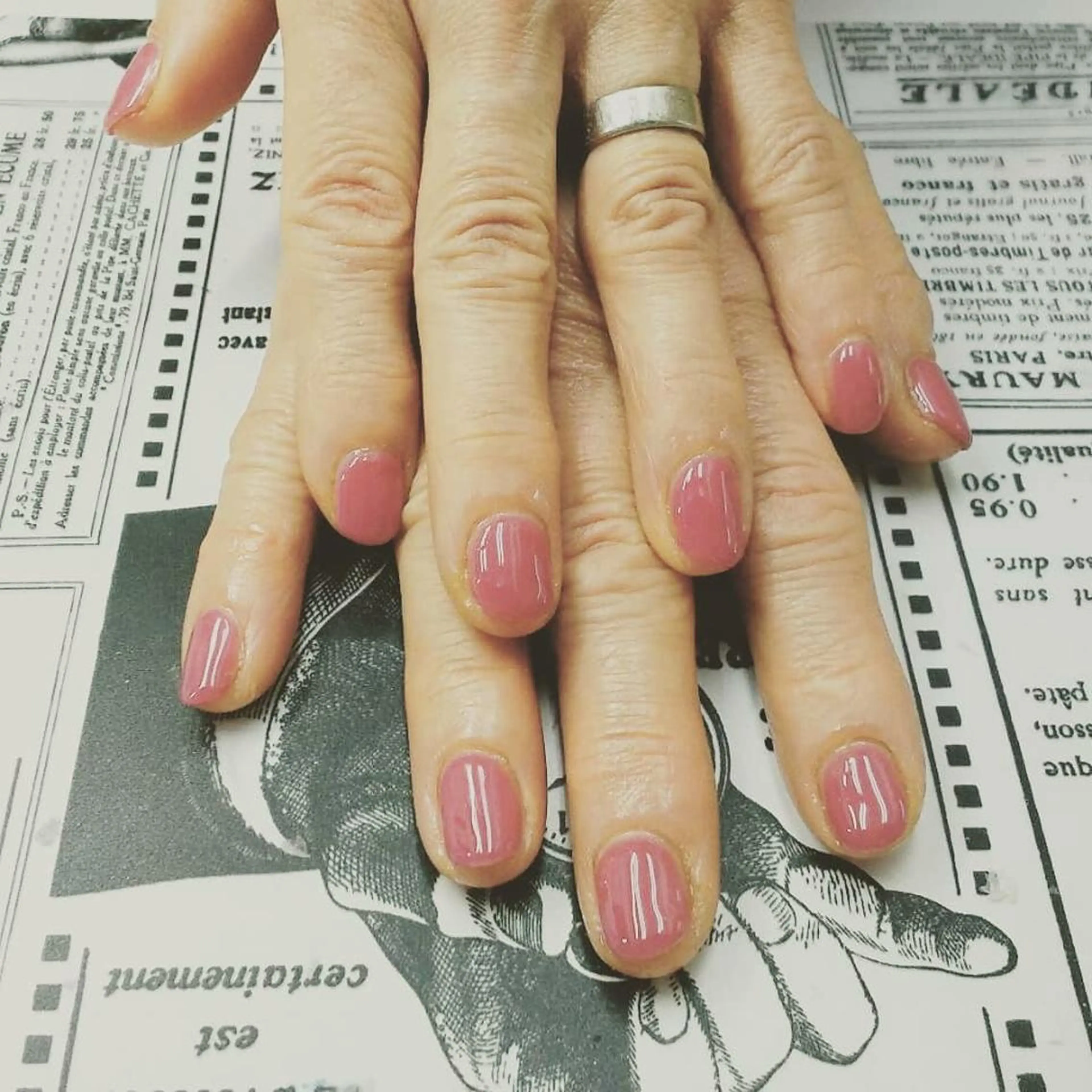 ネイル ワンカラーネイル 宇治 名帆子のマツエク・マツパデザイン