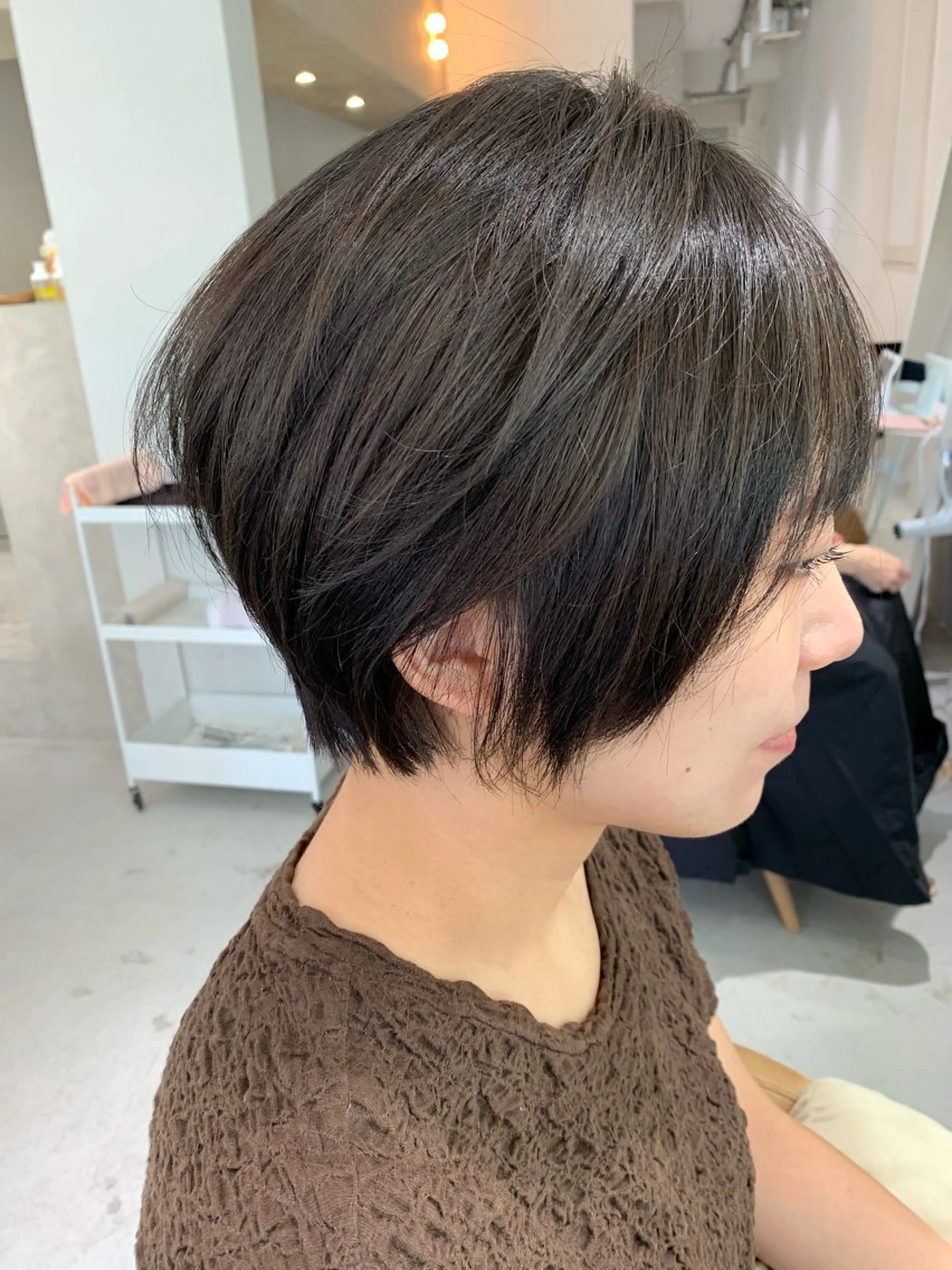 ショート カラー 透明感カラー ヘアカラー トリートメント 🌸花屋併設🌸寺島 秀美のヘアスタイル