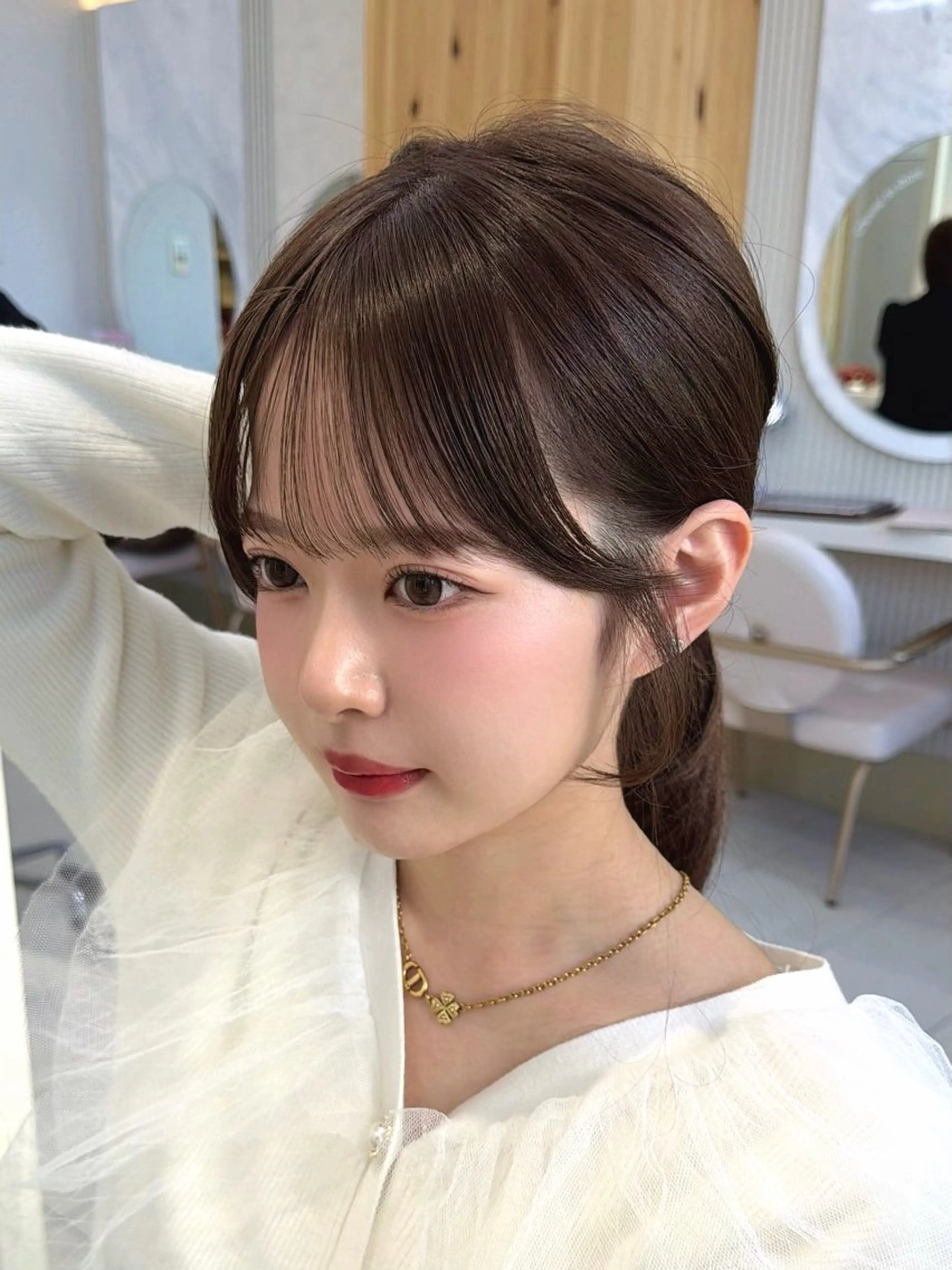 セミロング カット ヘアカラー トリートメント レイヤー/顔周り /韓国ヘア/TAKUのヘアスタイル