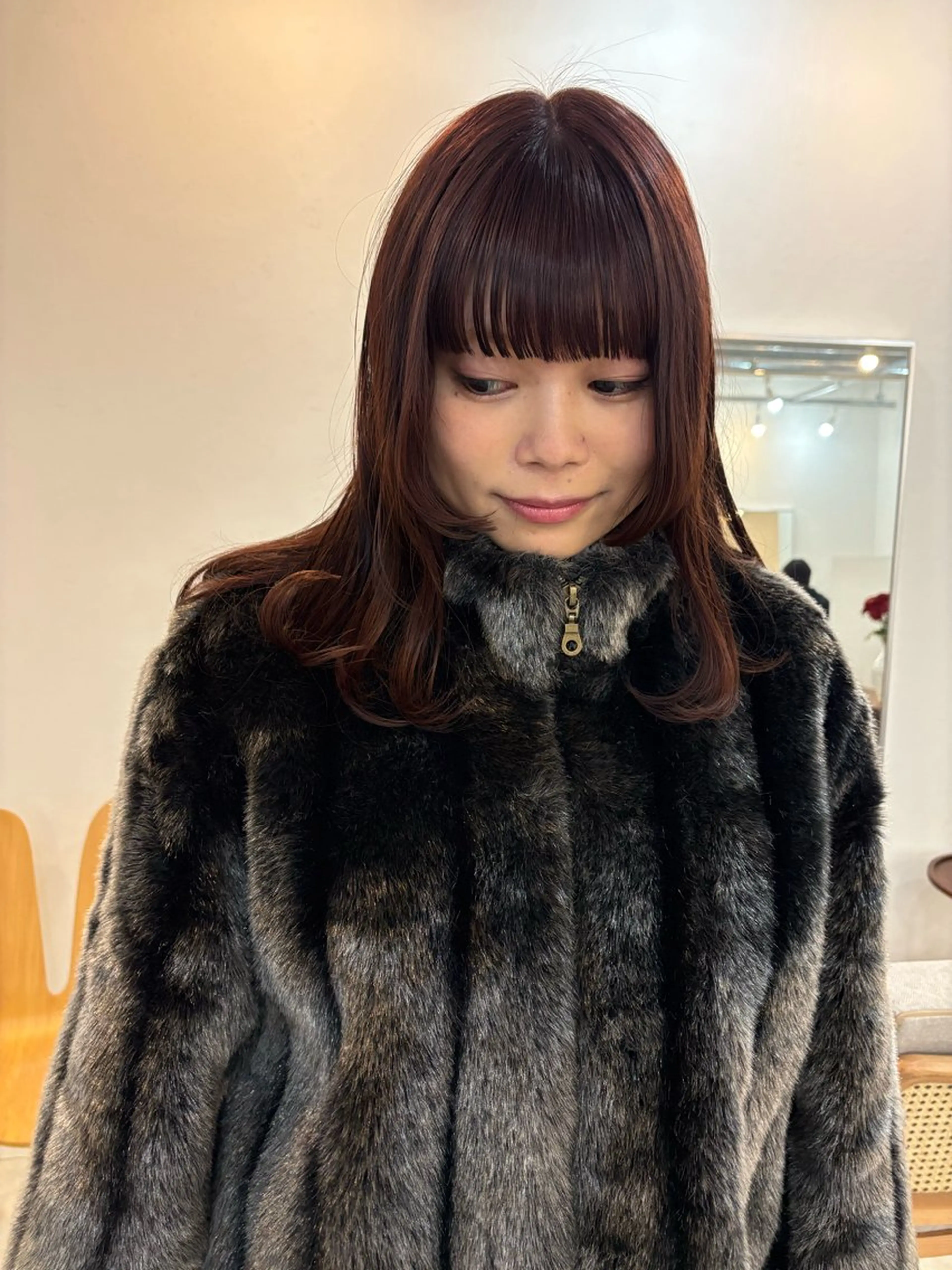 ミディアム カラー カット ヘアカラー eri kinjoのヘアスタイル