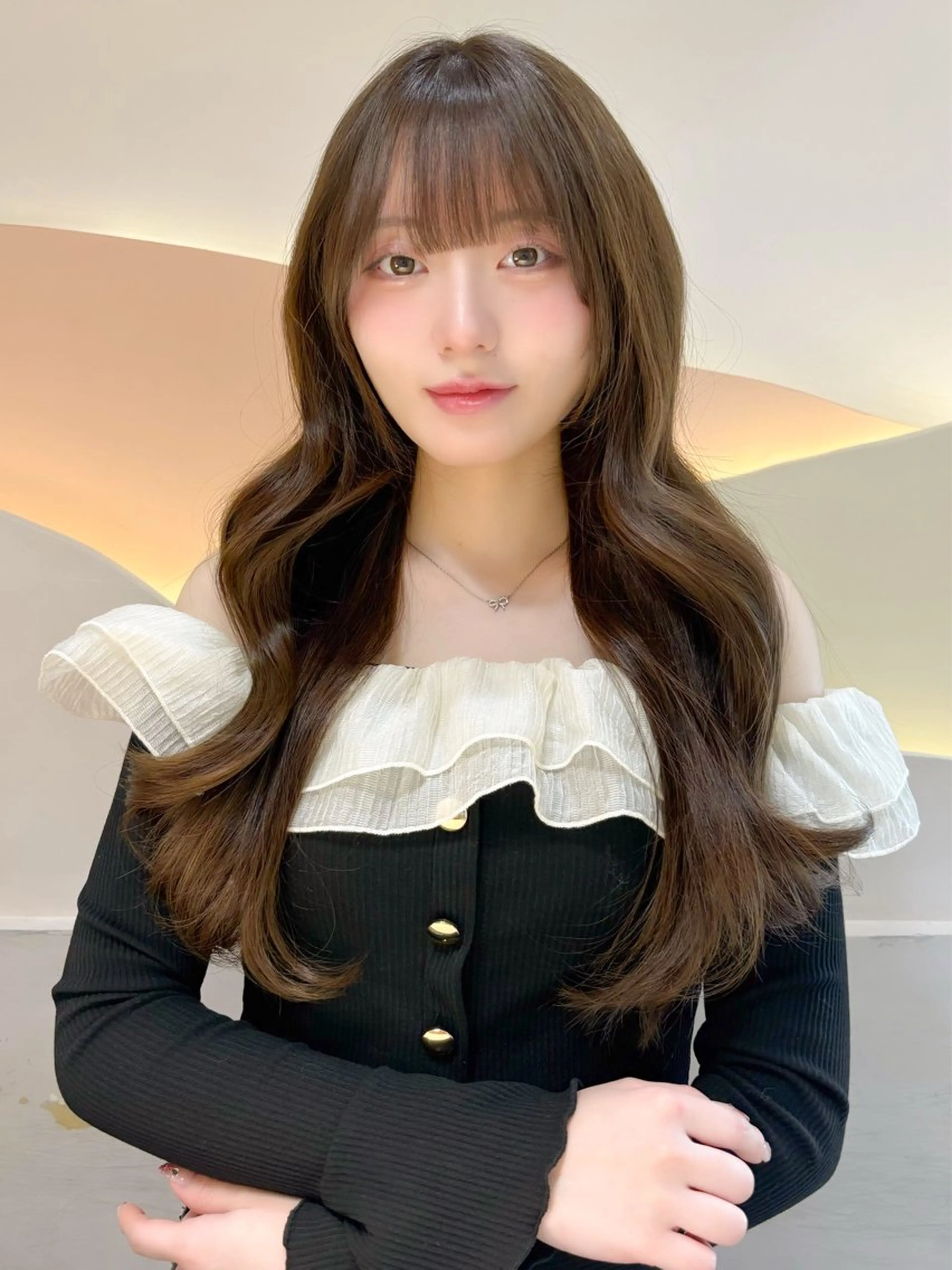 ロング カラー ヘアカラー miku🧸 ／韓国艶髪のヘアスタイル