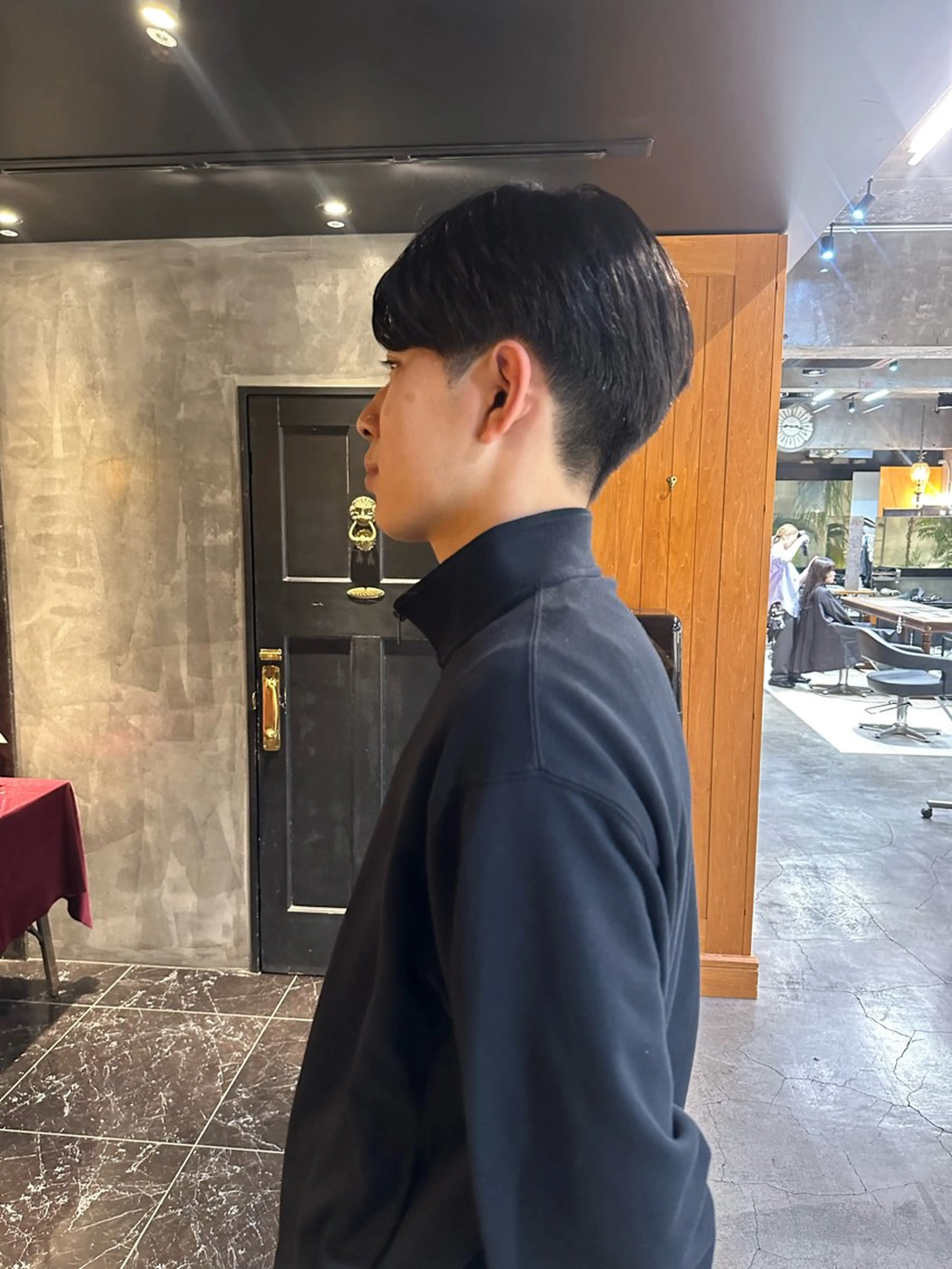 メンズ センターパート 刈り上げ レイヤー/似合わせ /顔まわりカット🌿のヘアスタイル