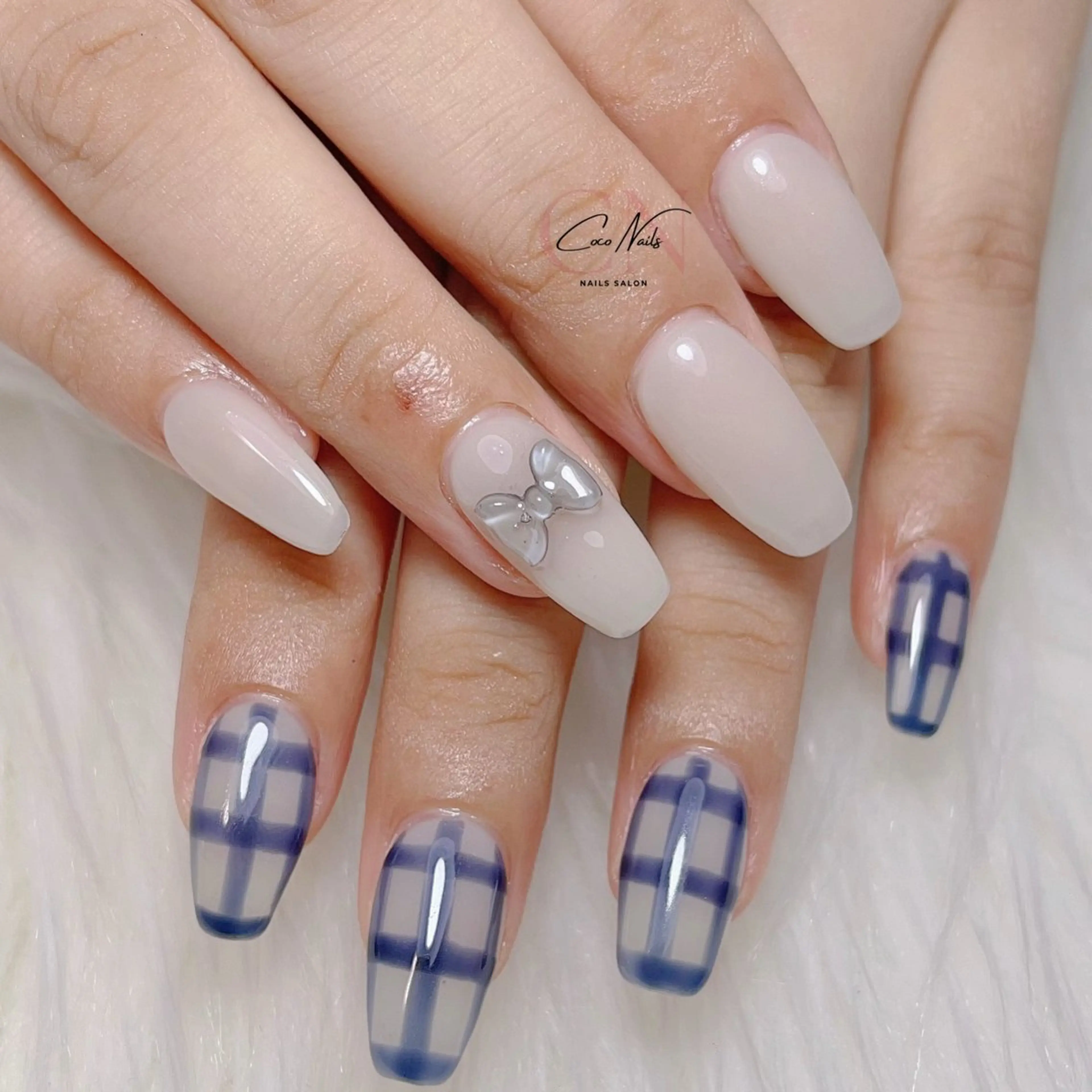 【自爪】シンプルデザイン 6本コース ¥8500→¥7500の写真