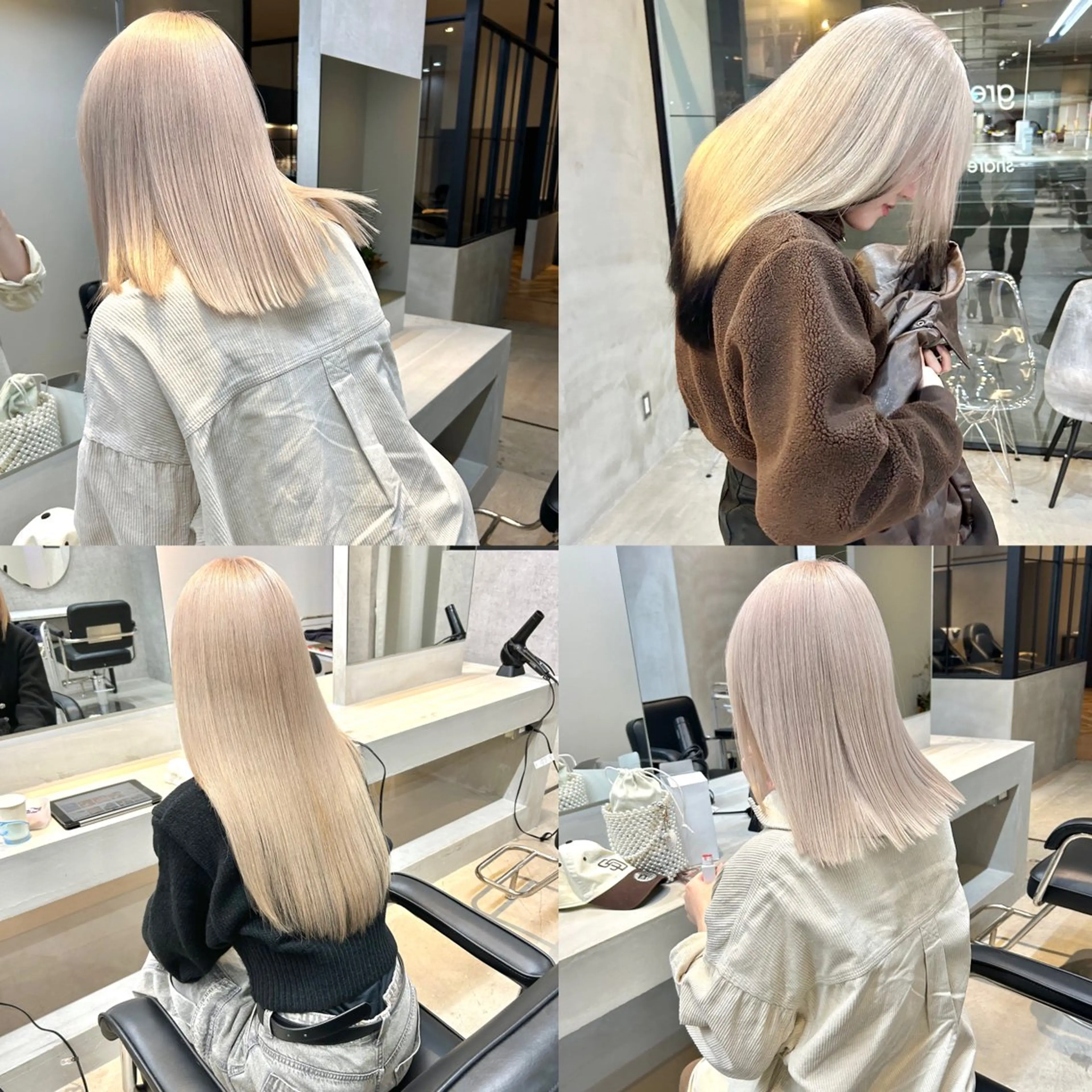 【ミニモ限定🌈✨ダブルカラー】全体フルブリーチ+似合わせカット+トリートメントの写真