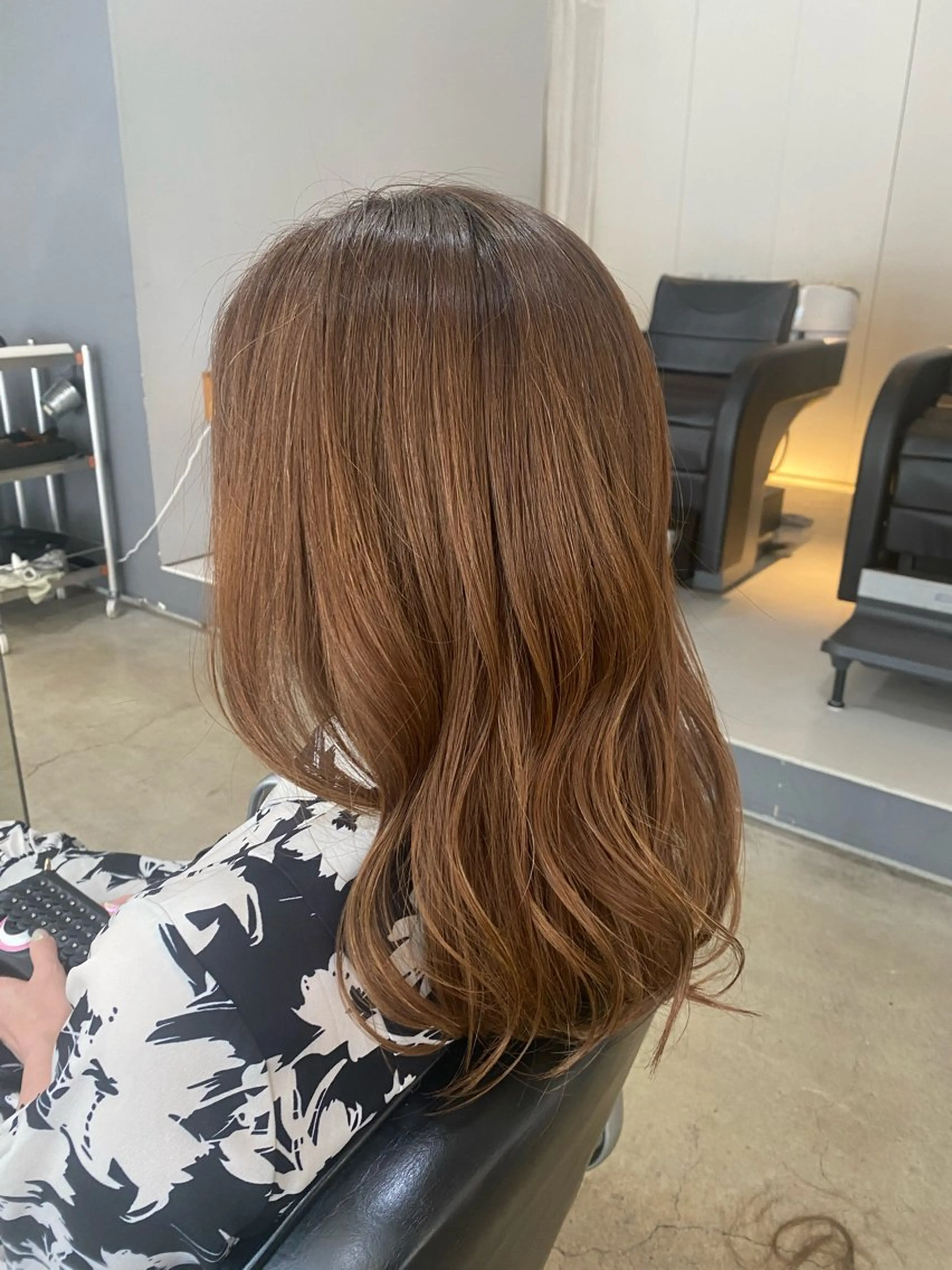 セミロング 福島 優夢のヘアスタイル