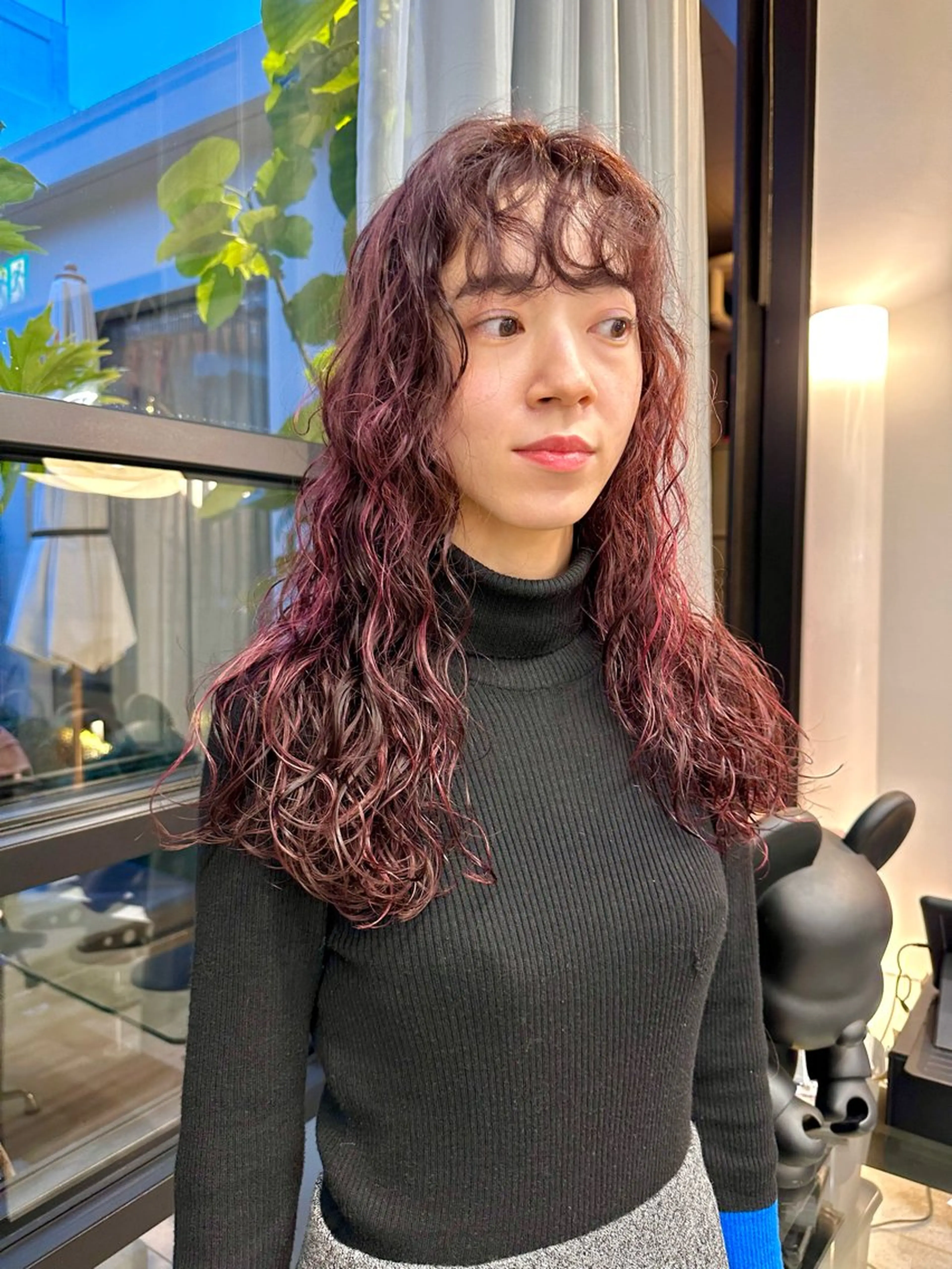 セミロング パーマ セミロングパーマ カット パーマ トリートメント KEI パーマ/レイヤーのヘアスタイル